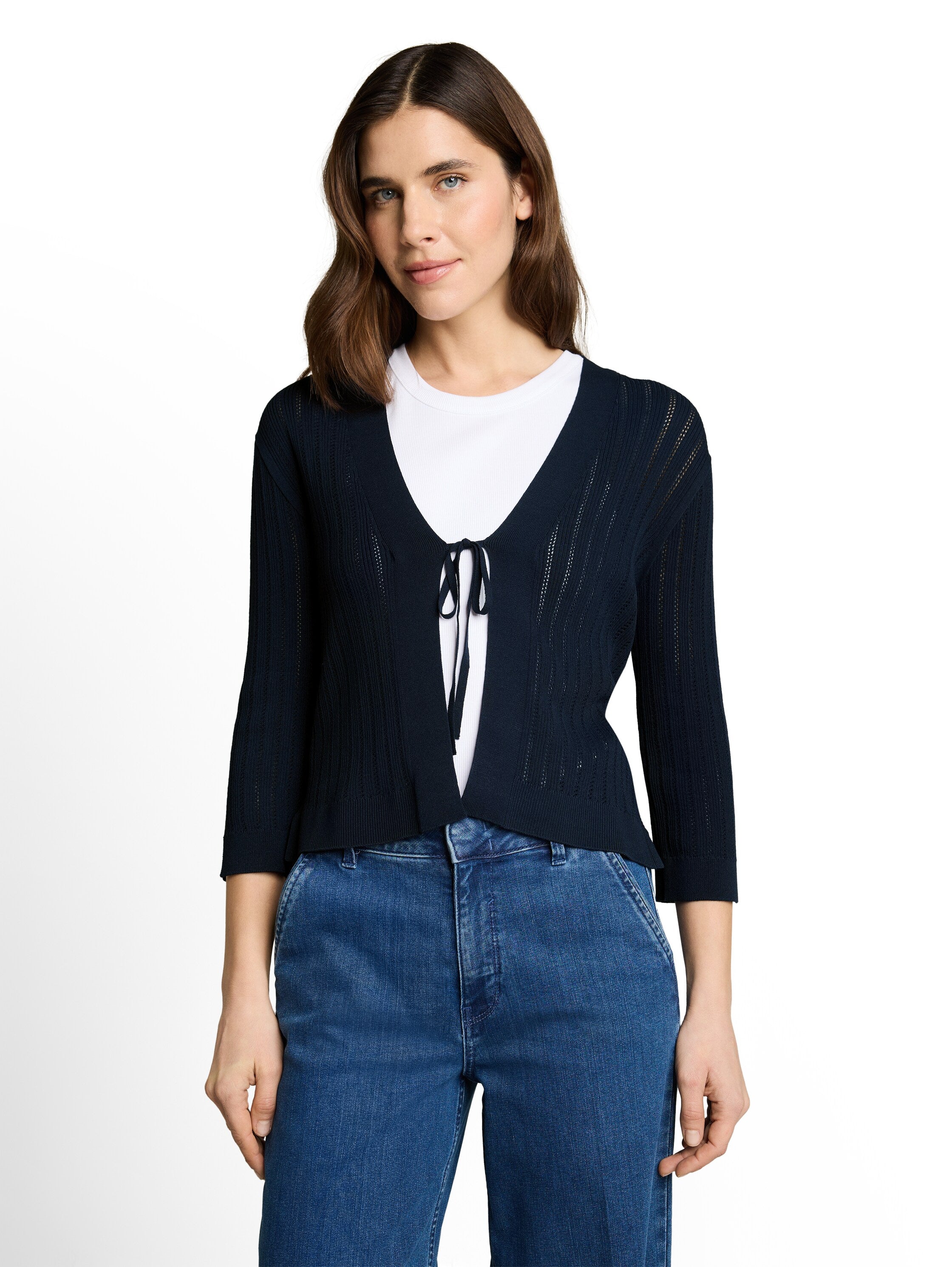 Tom Tailor Damen Strickjacken Sky Captain Blu