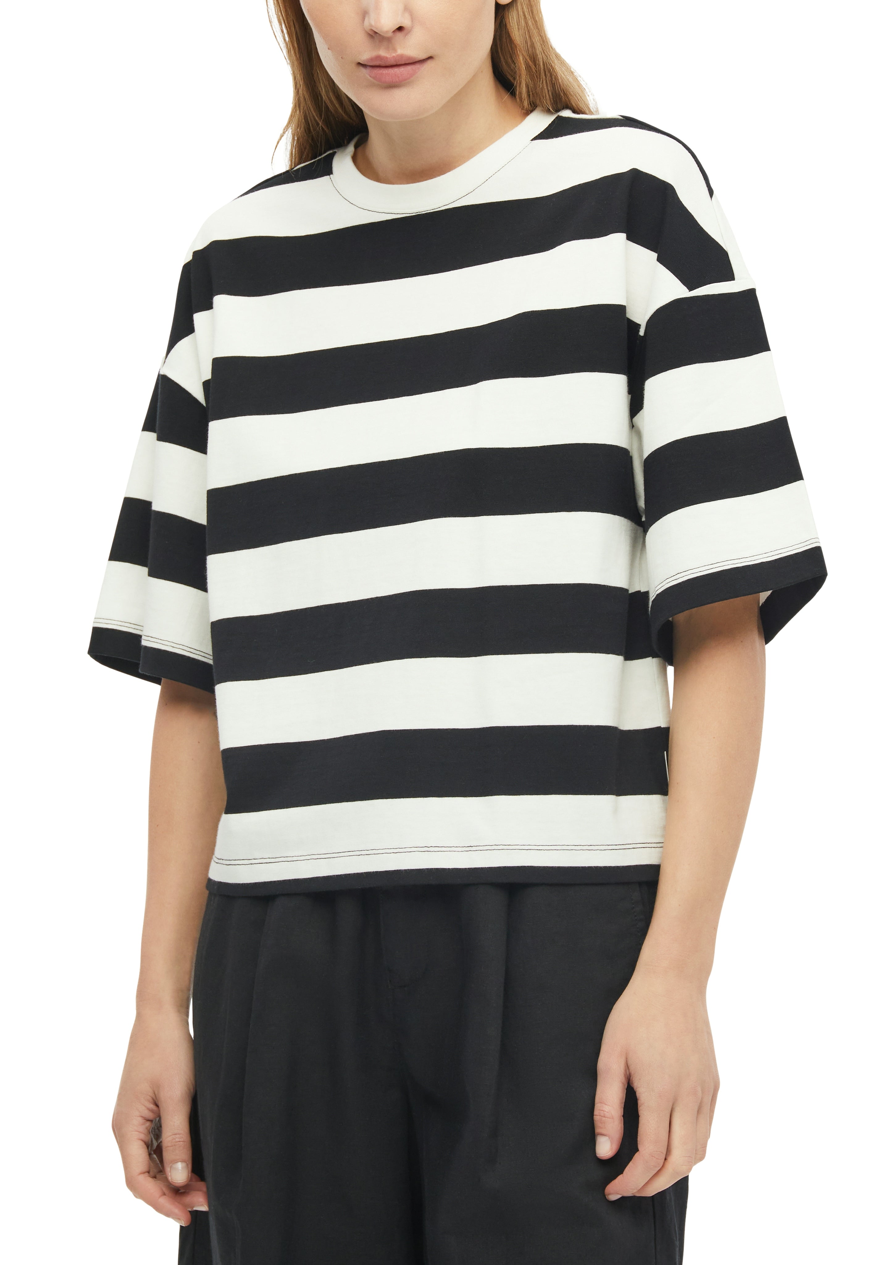 S. Oliver red Damen T-Shirts Grey/Black