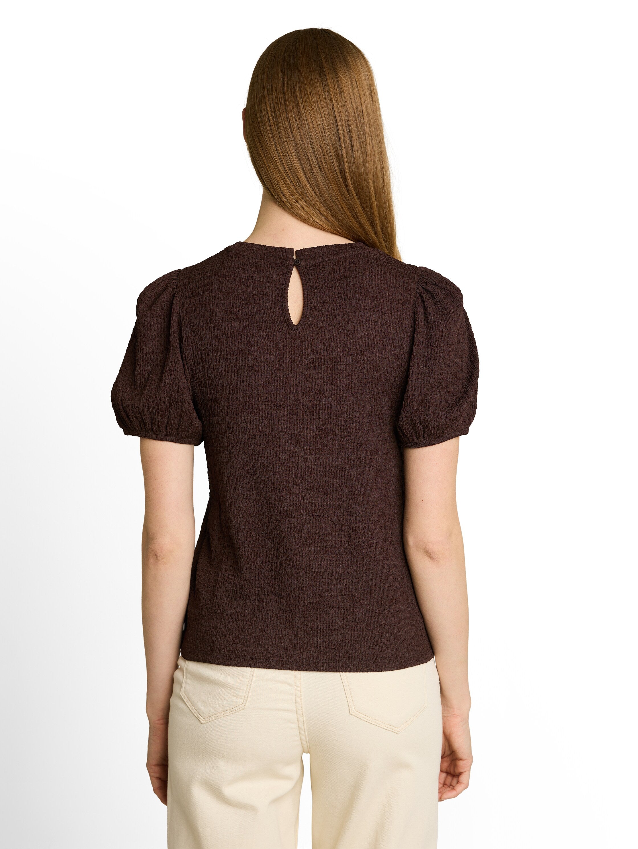 Tom Tailor denim Damen T-Shirts Cool Dark Brown