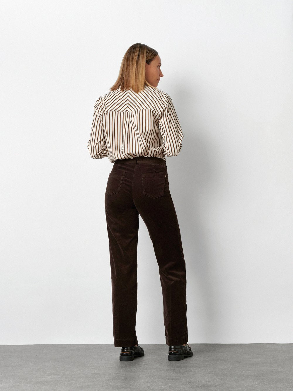 Toni Dress Damen Hosen Dark Brown