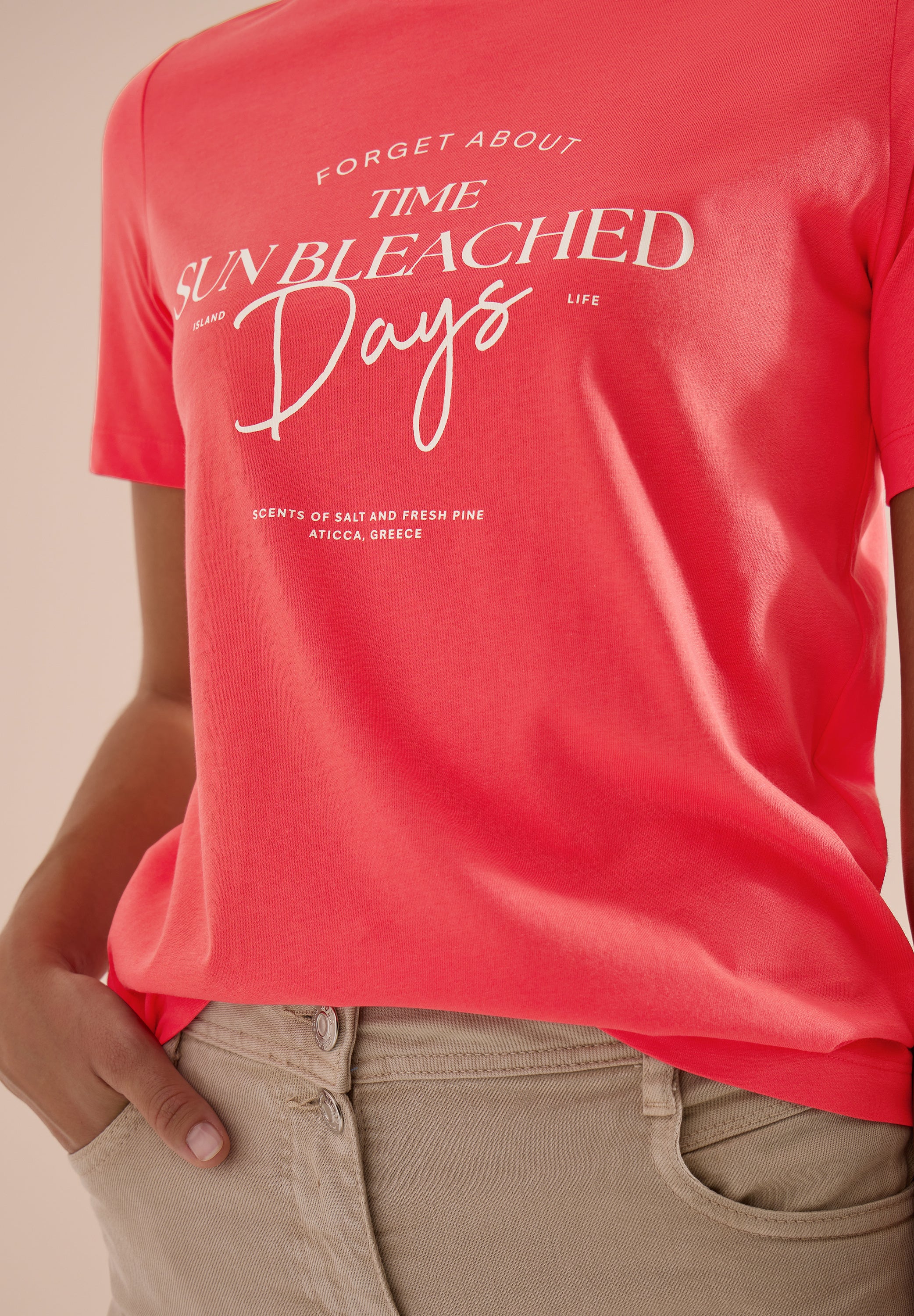 Cecil Damen T-Shirts  Coral