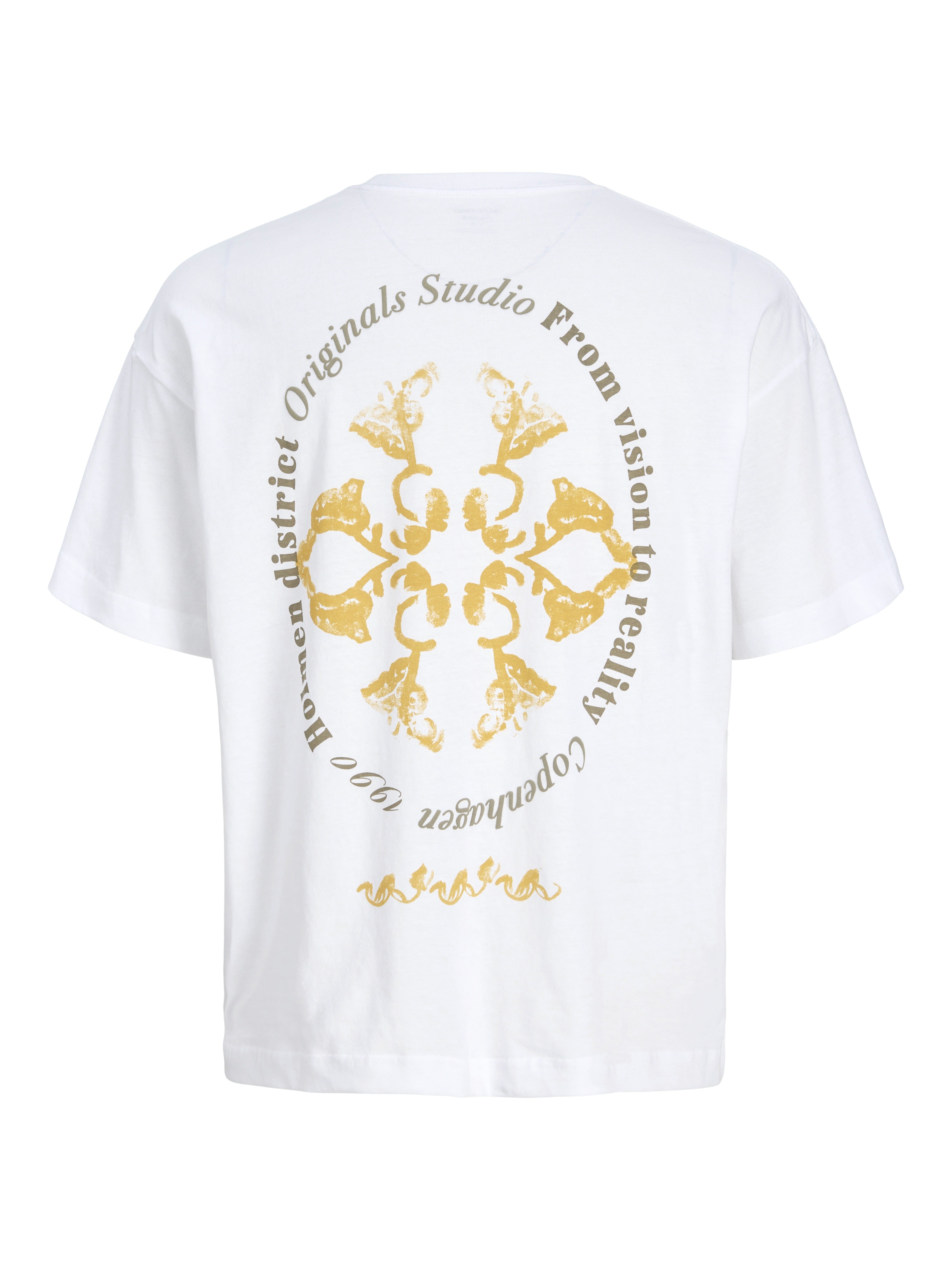 Jack & Jones Herren T-Shirts kurz Bright White/W.