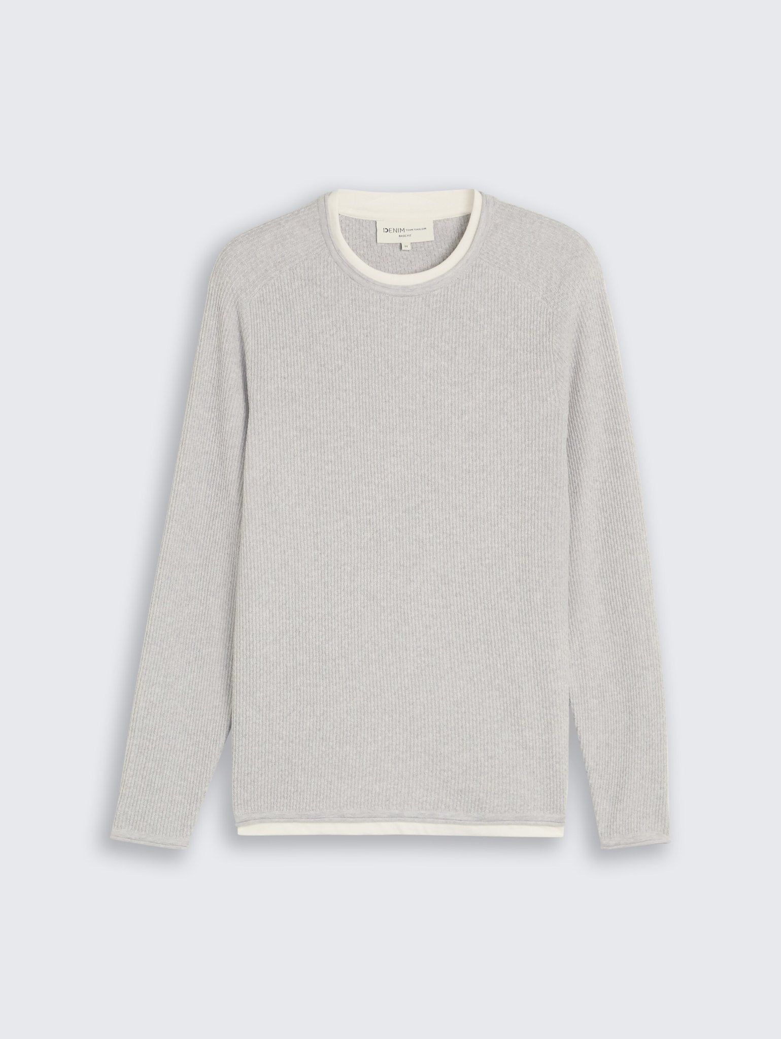 Tom Tailor denim Herren Pullover Light Stone Gre