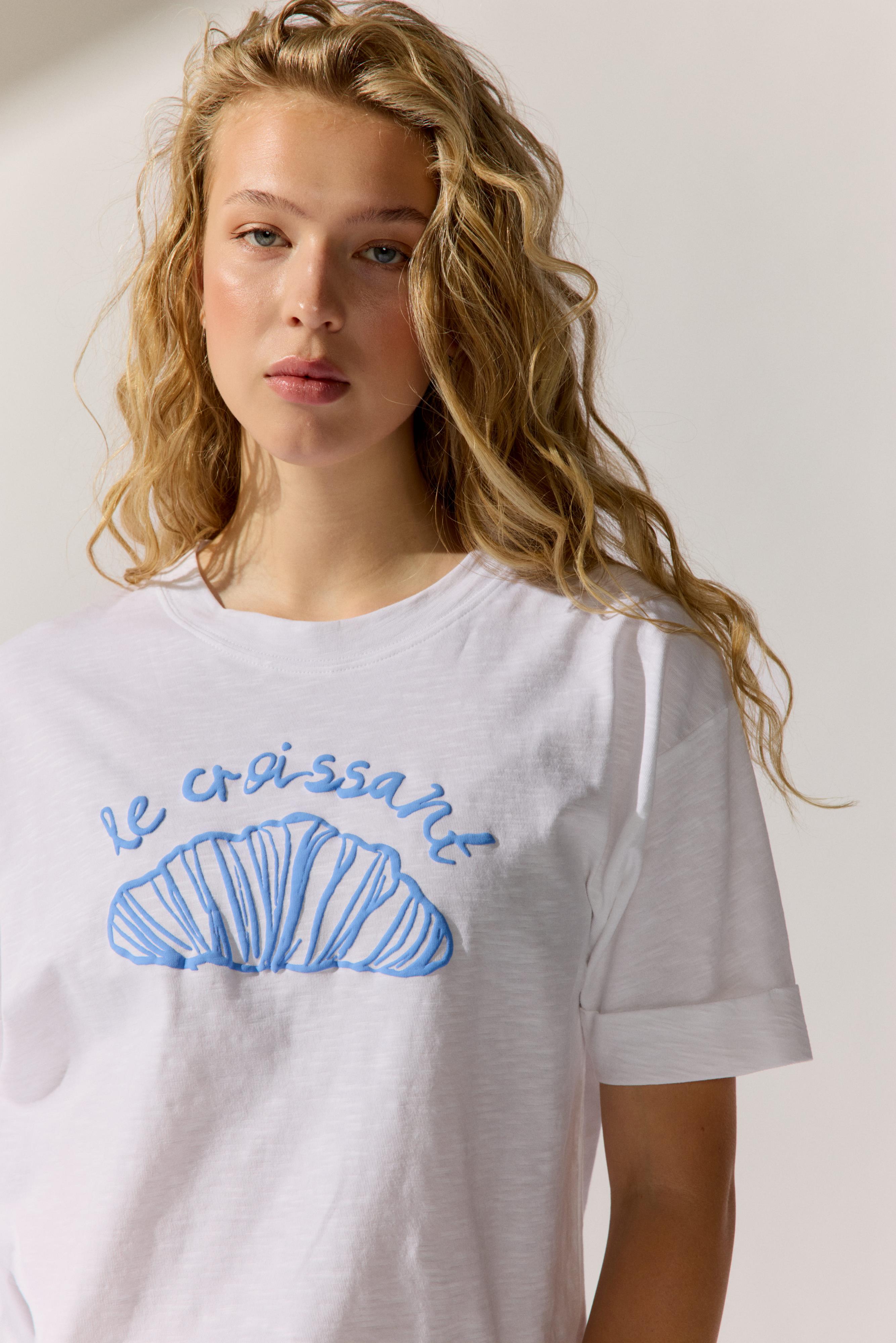 Fashion People Damen T-Shirts Bright White Pr