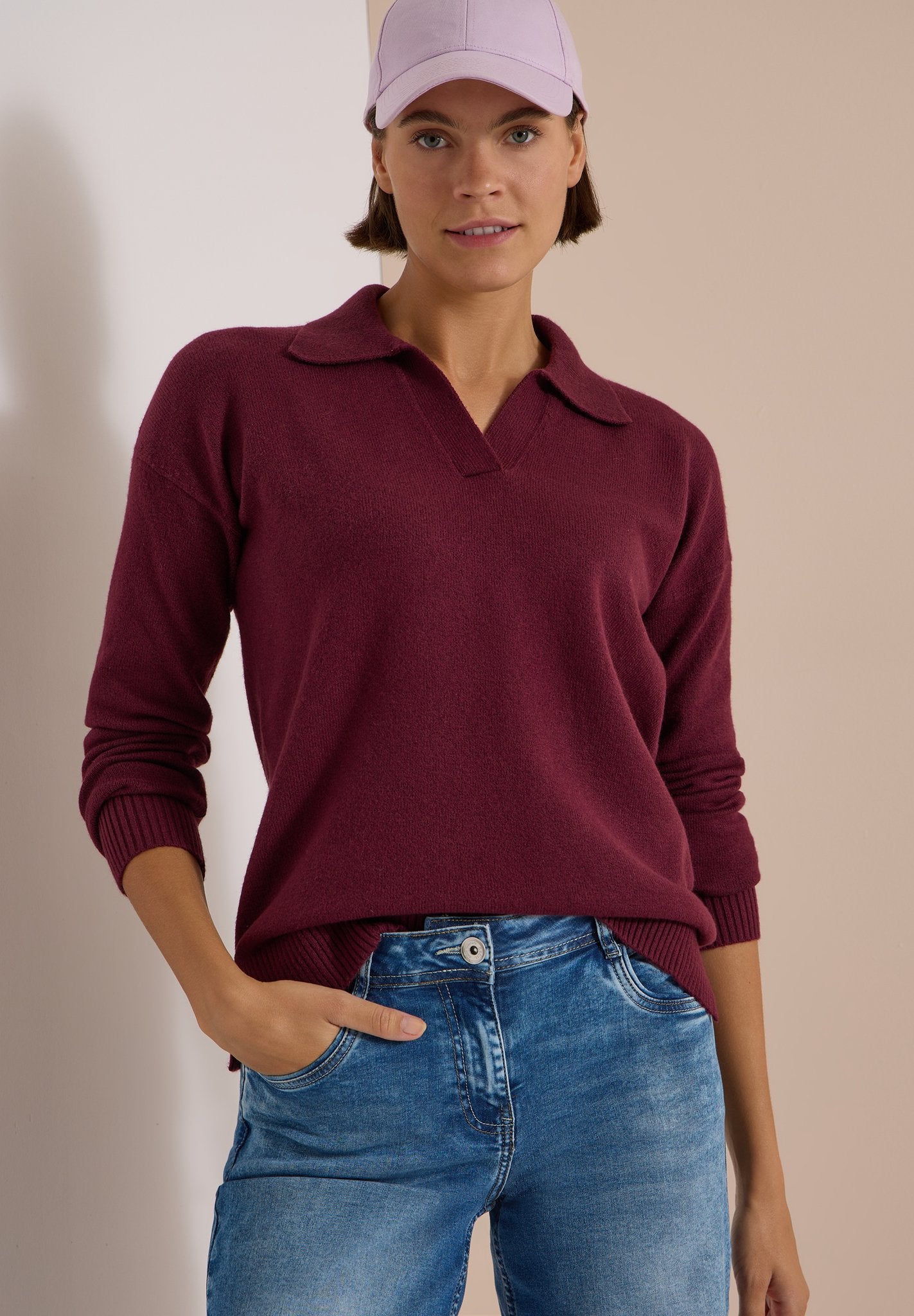 Cecil Damen Pullover  Red Wine