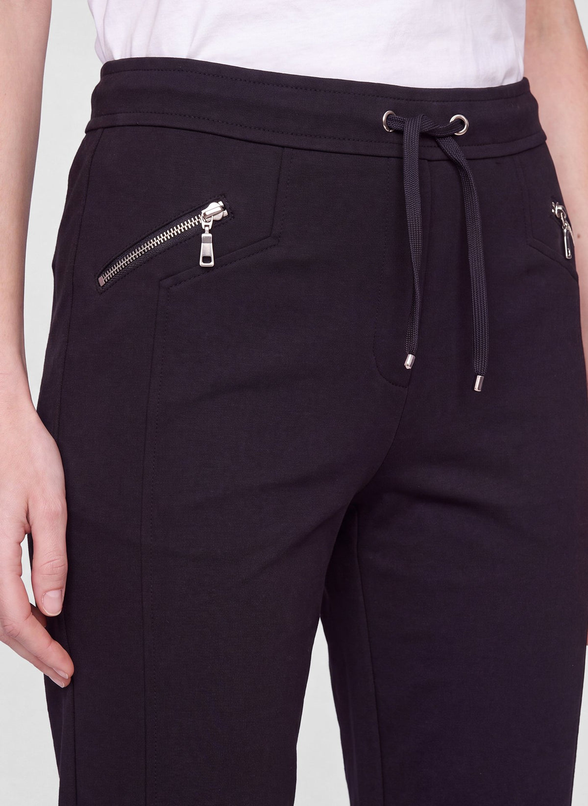 Rabe Damen Hosen Schwarz