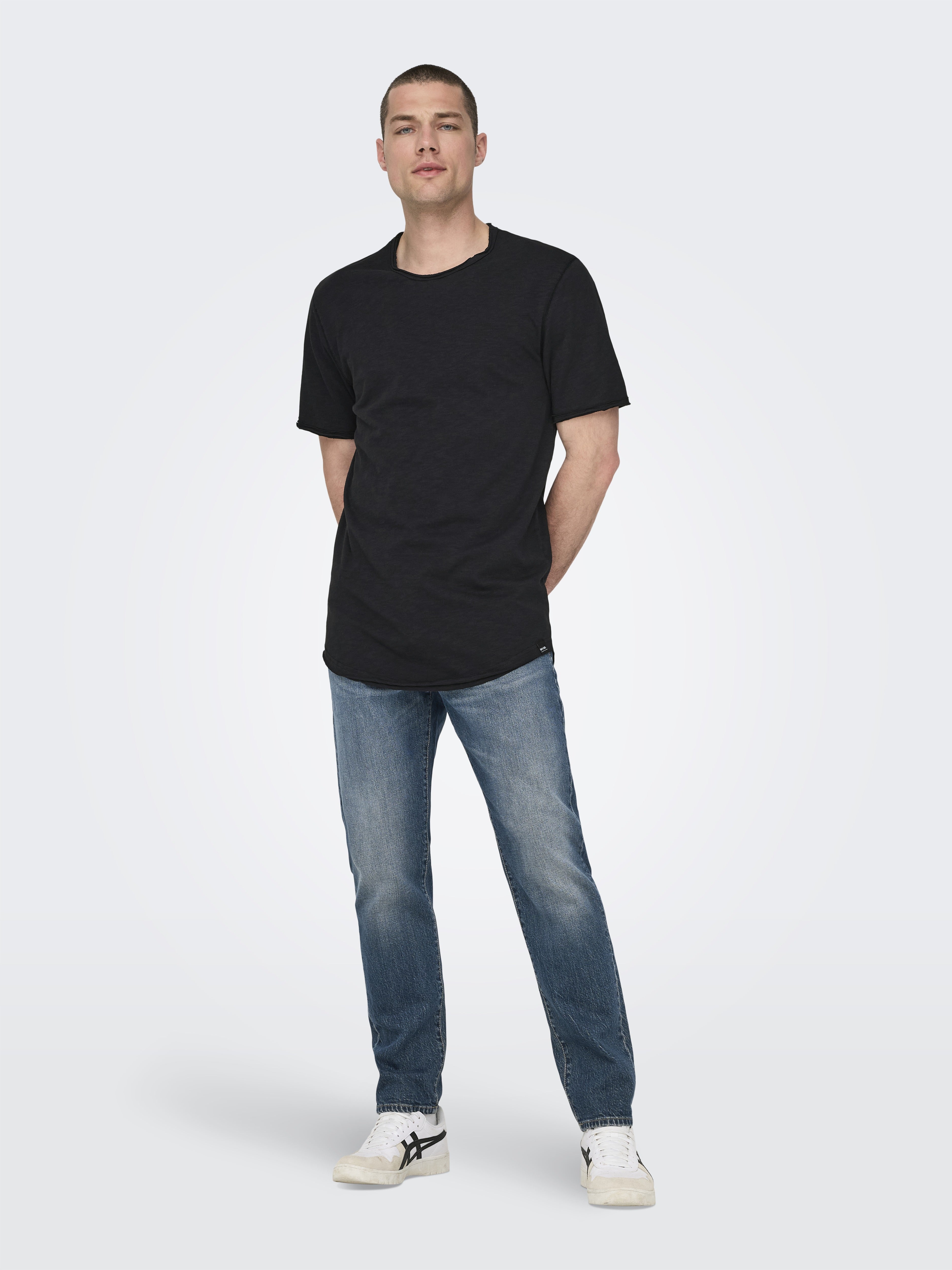 Only & Sons Herren T-Shirts kurz Black