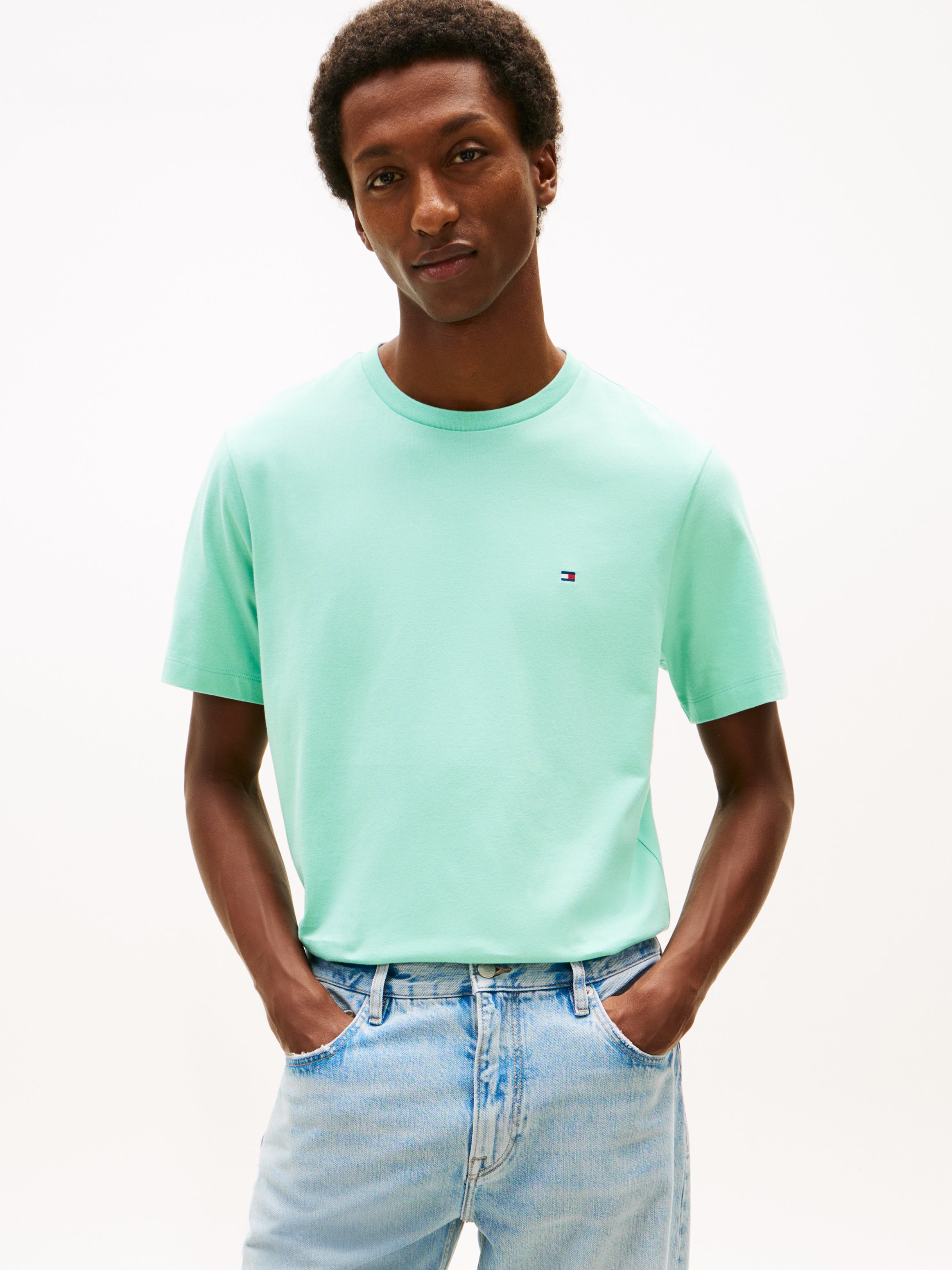 Tommy Hilfiger Herren T-Shirts kurz Csr Blue
