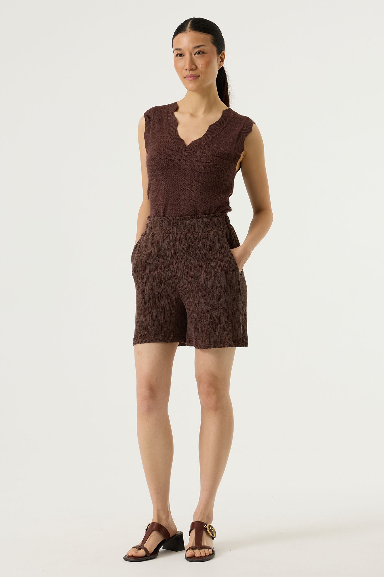 Garcia Damen Shorts Earth Brown