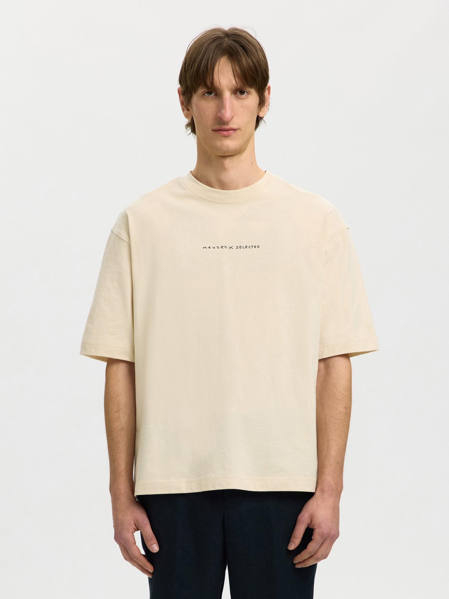 Selected homme Herren T-Shirts kurz Birch