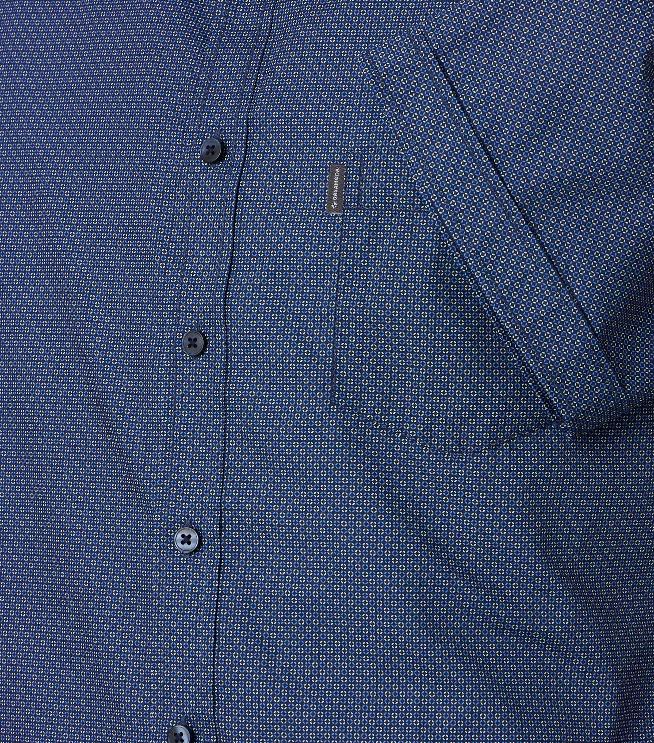 Casa Moda Herren Hemden kurz  Blau