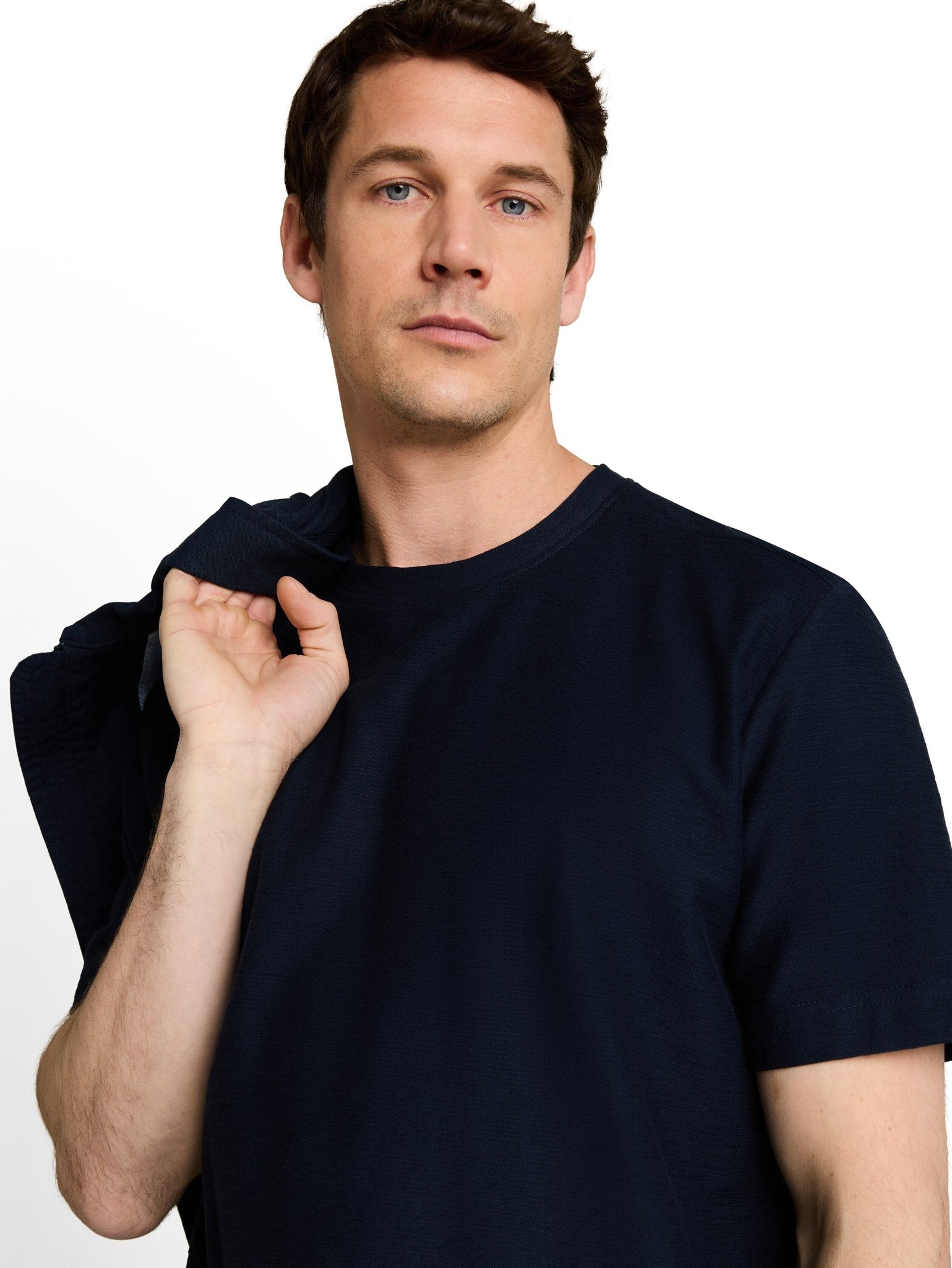 Tom Tailor Herren T-Shirts kurz Sky Captain Blu
