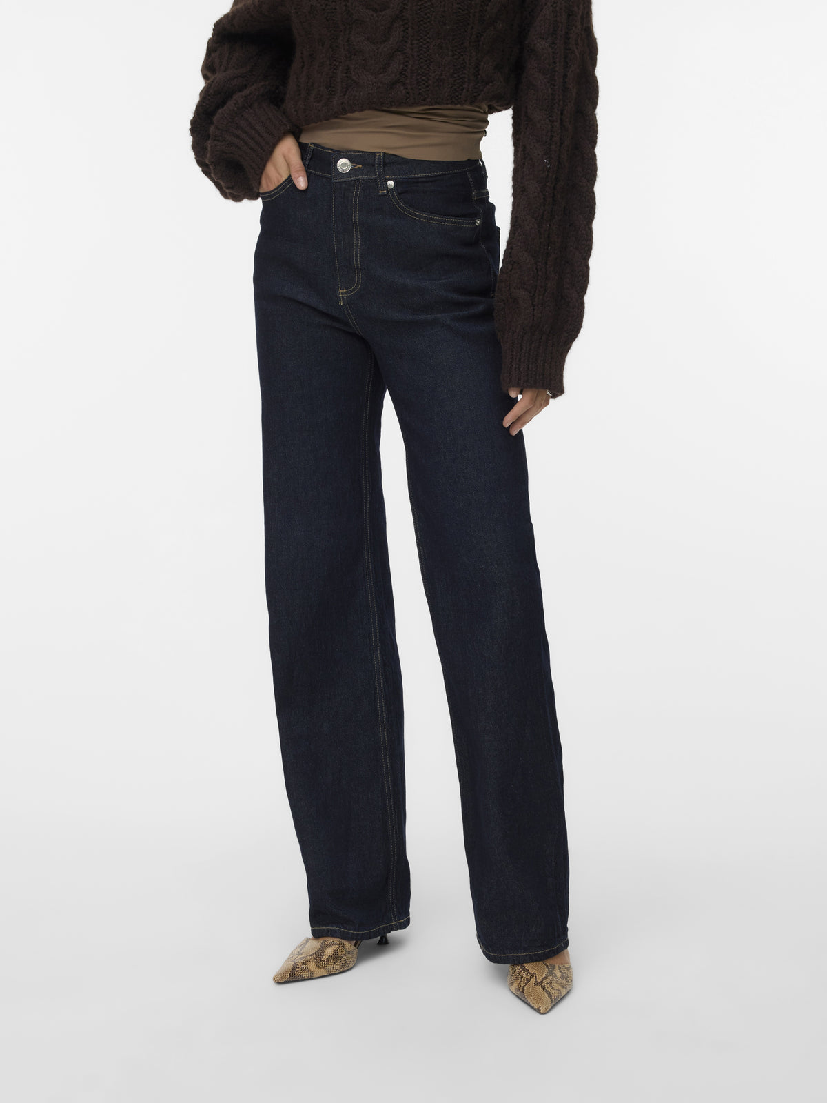 Vero Moda Damen Jeans Dark Blue Denim