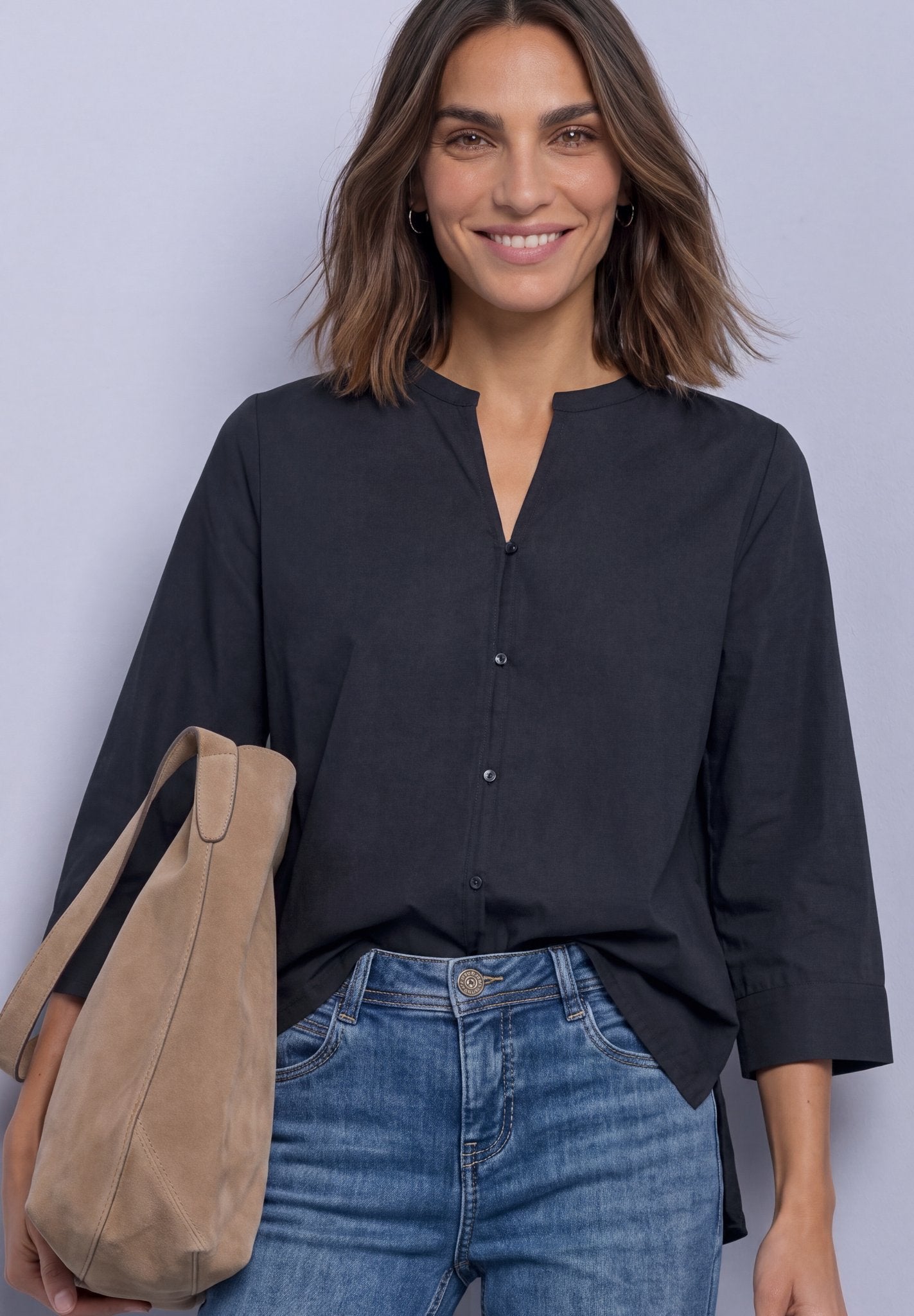 Street One Damen Blusen  Indigo Ni