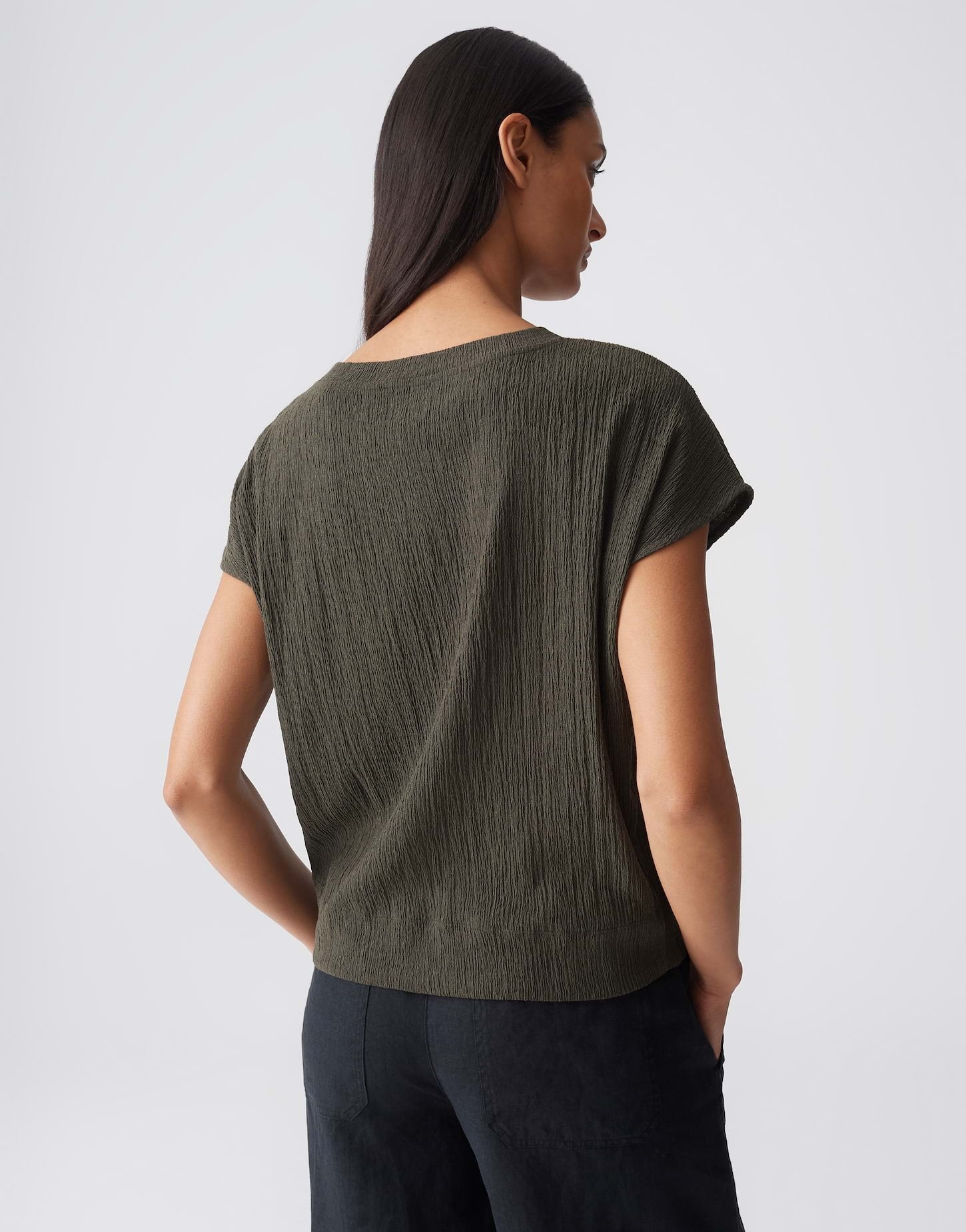 Opus Damen T-Shirts Deep Green
