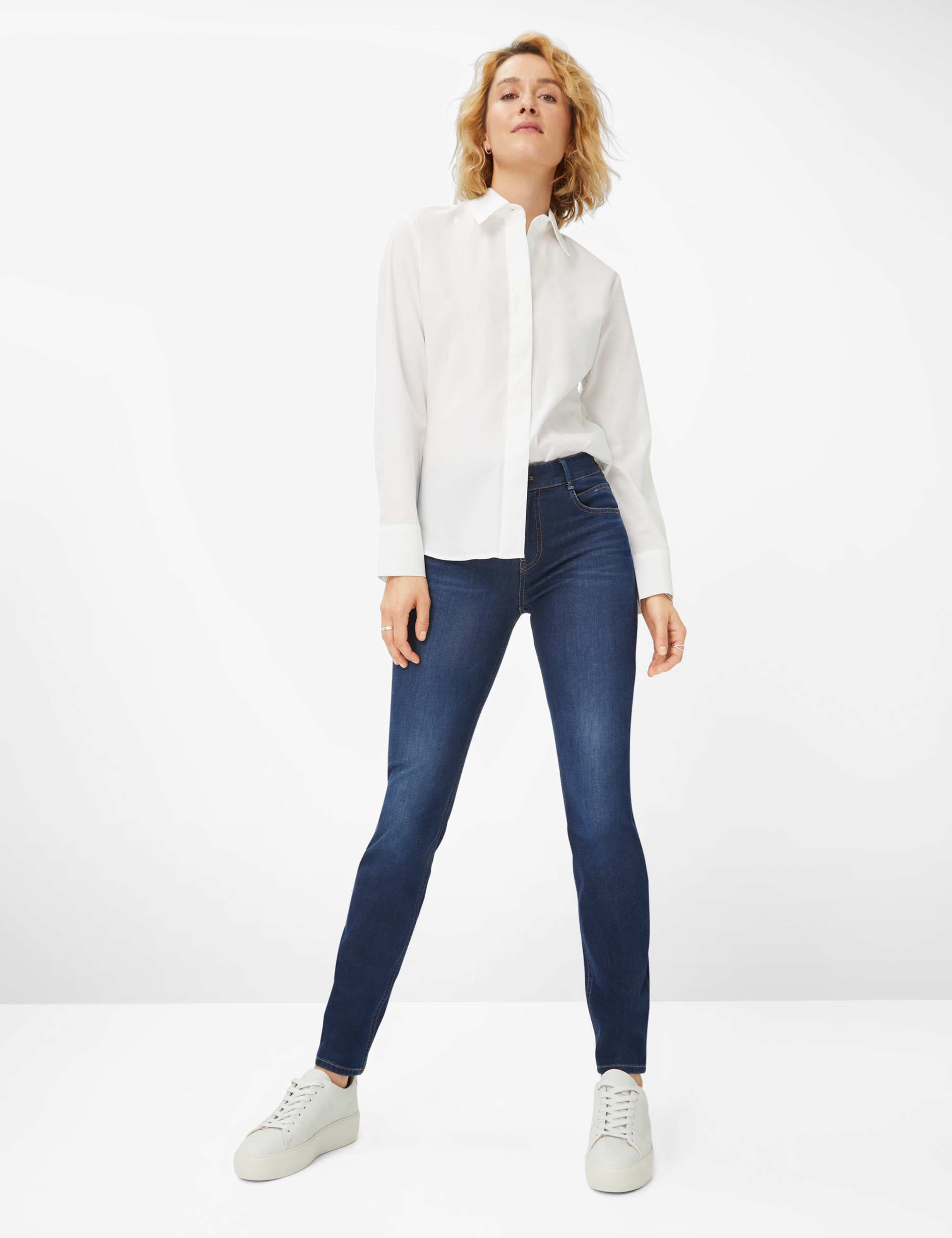 Brax Damen Jeans Used Regular Bl