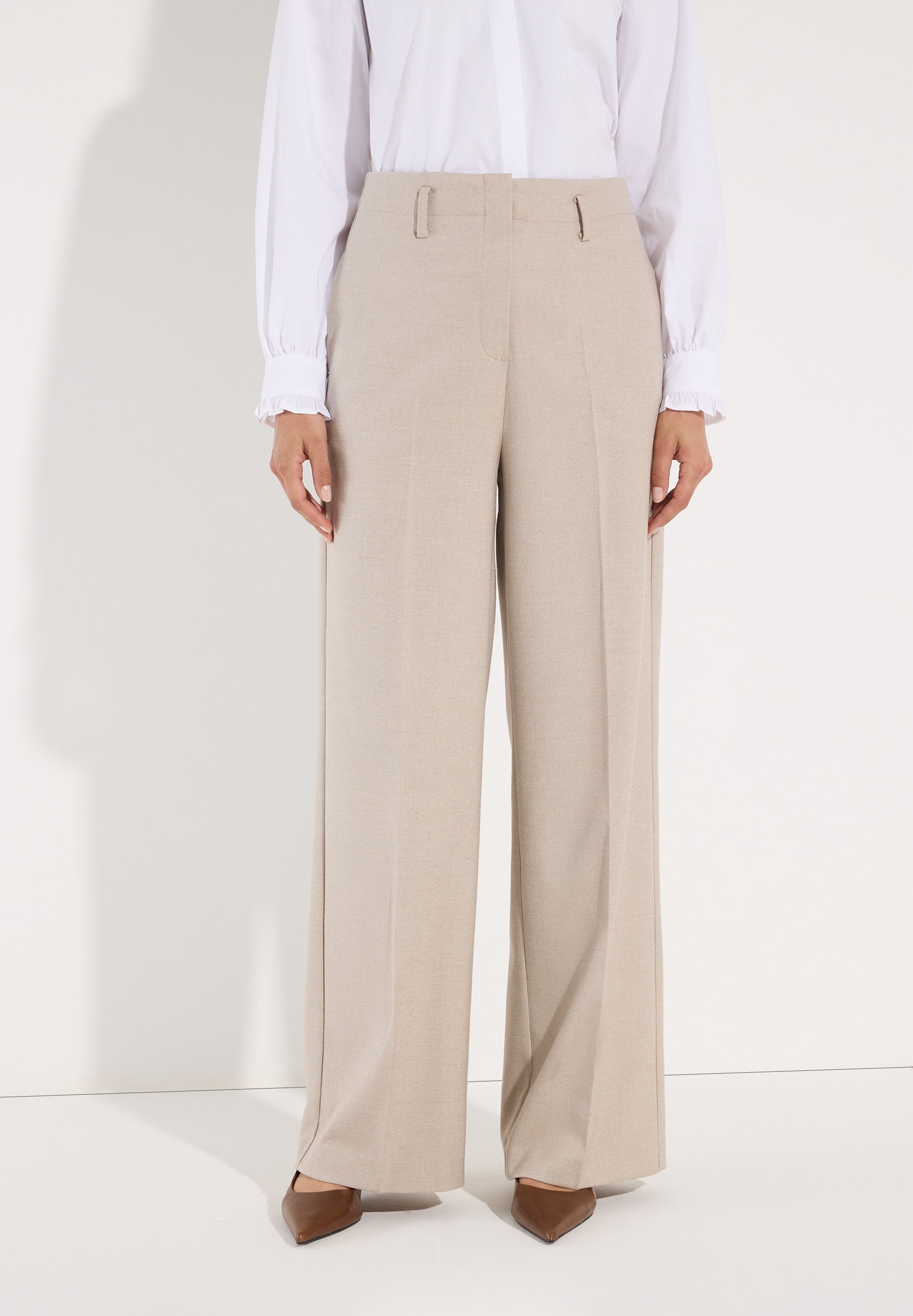 More & More Damen Hosen Pale Stone