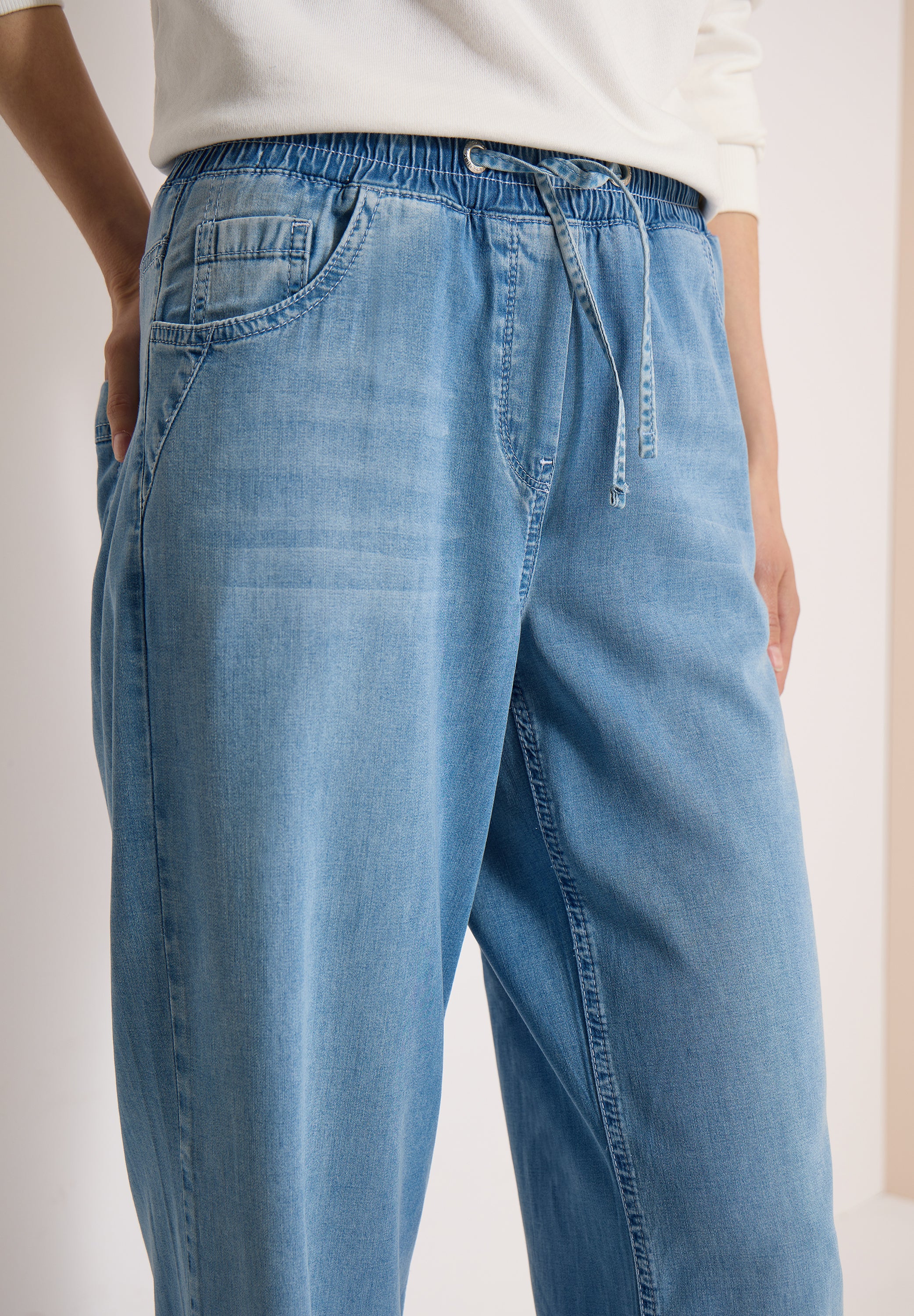 Cecil Damen Hosen  Light Blu