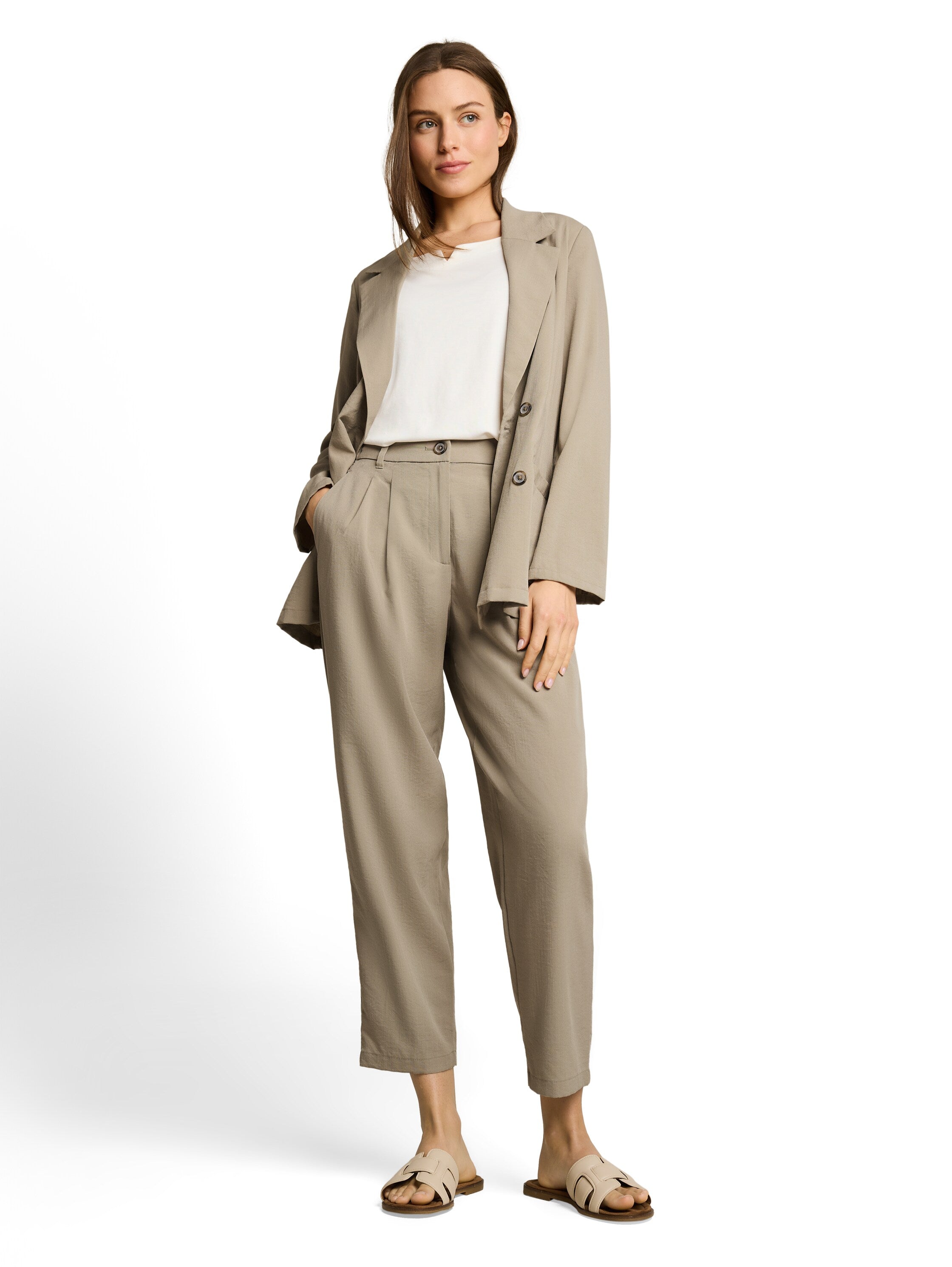 Tom Tailor Damen Hosen Silver Olive