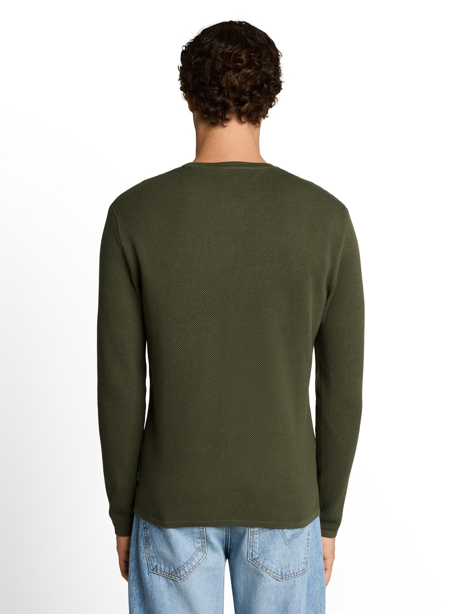 Tom Tailor denim Herren Pullover Urban Olive Gre