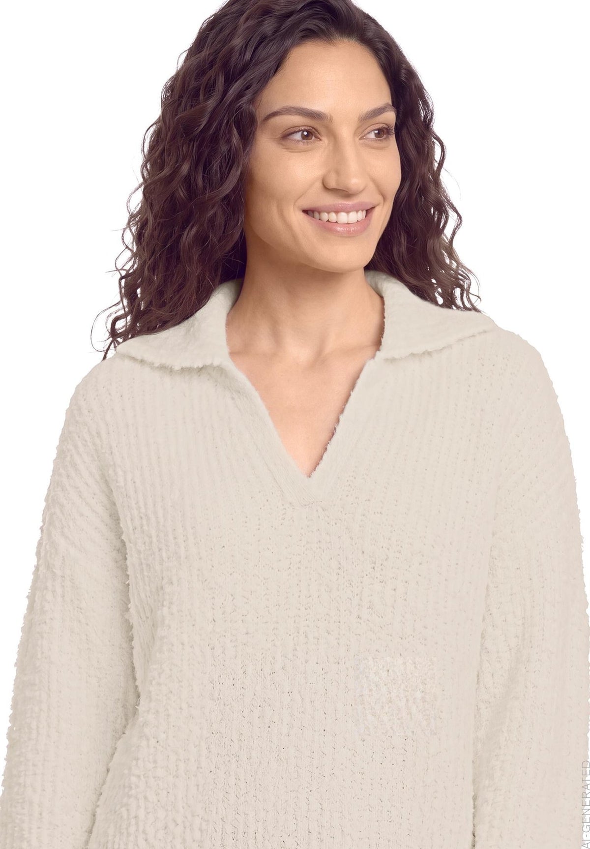 Cartoon Damen Pullover Eggnog