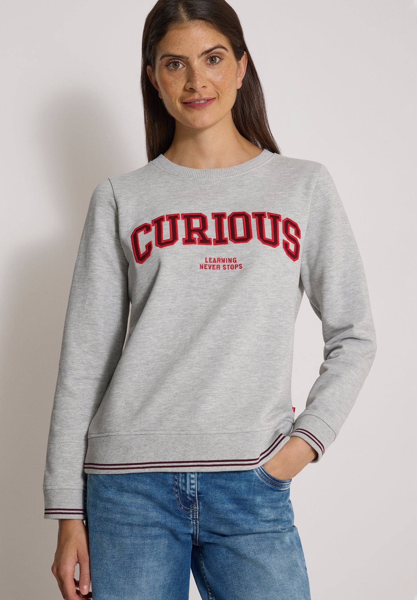 Cecil Damen Pullover  Light Gre