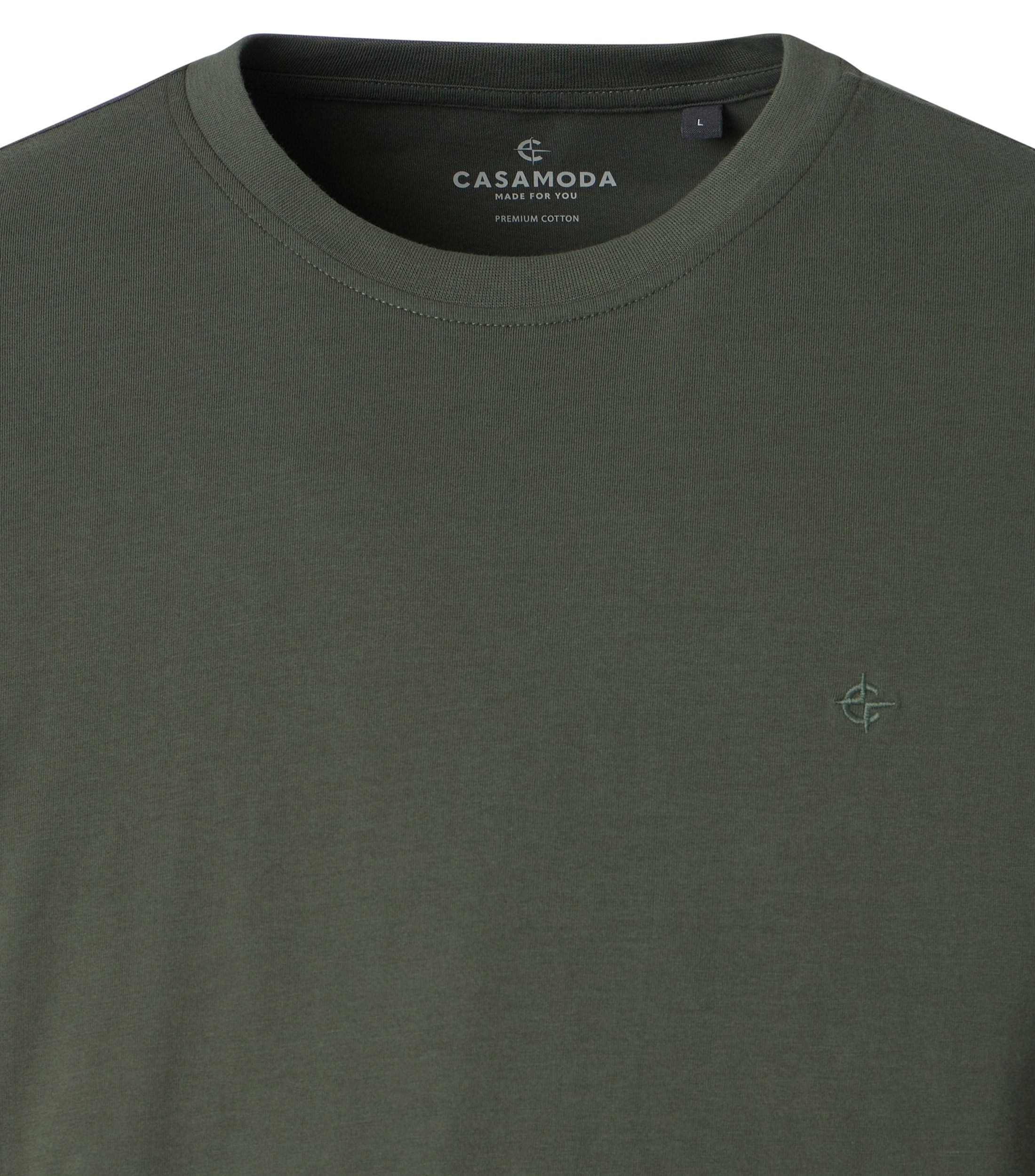 Casa Moda Herren T-Shirts kurz  Gruen