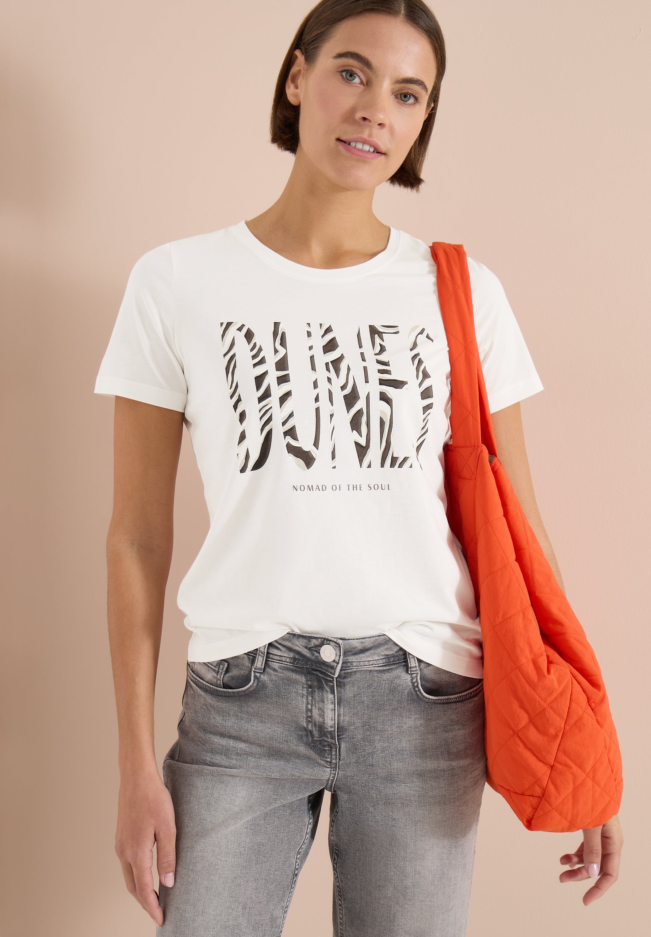 Cecil Damen T-Shirts Vanilla W