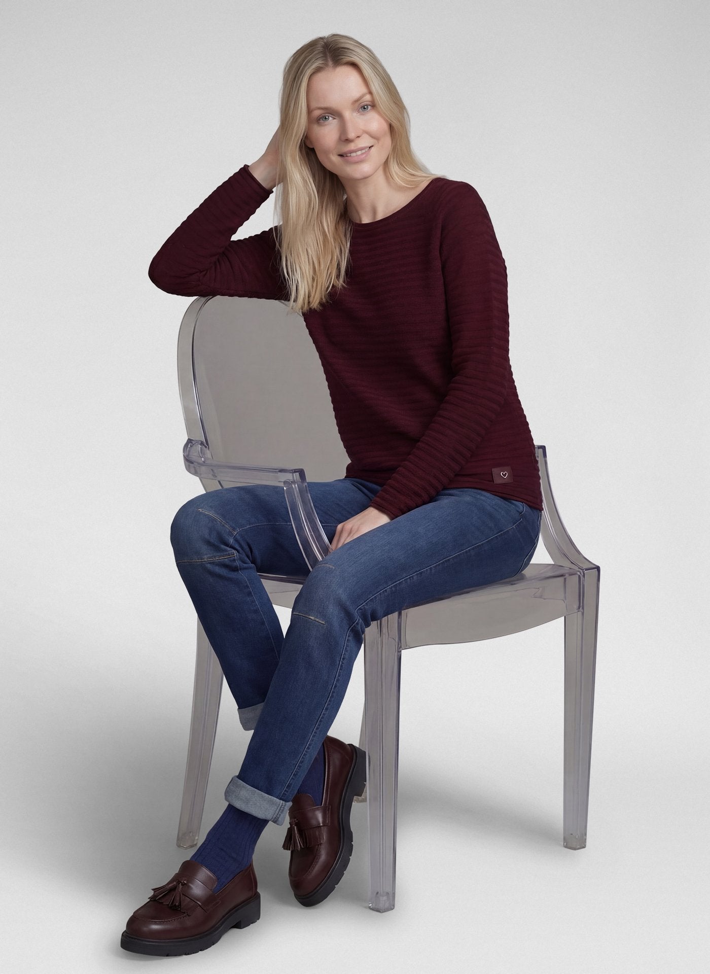 Rabe Damen Pullover Merlot