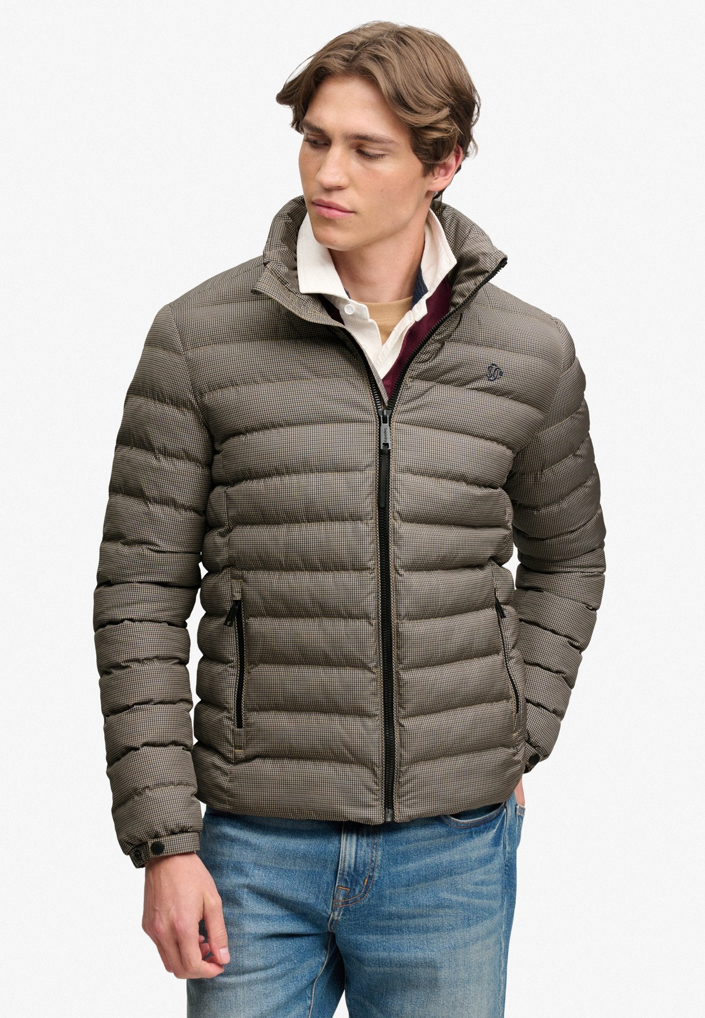 Superdry Men Herren Jacken Mq Brown Herit