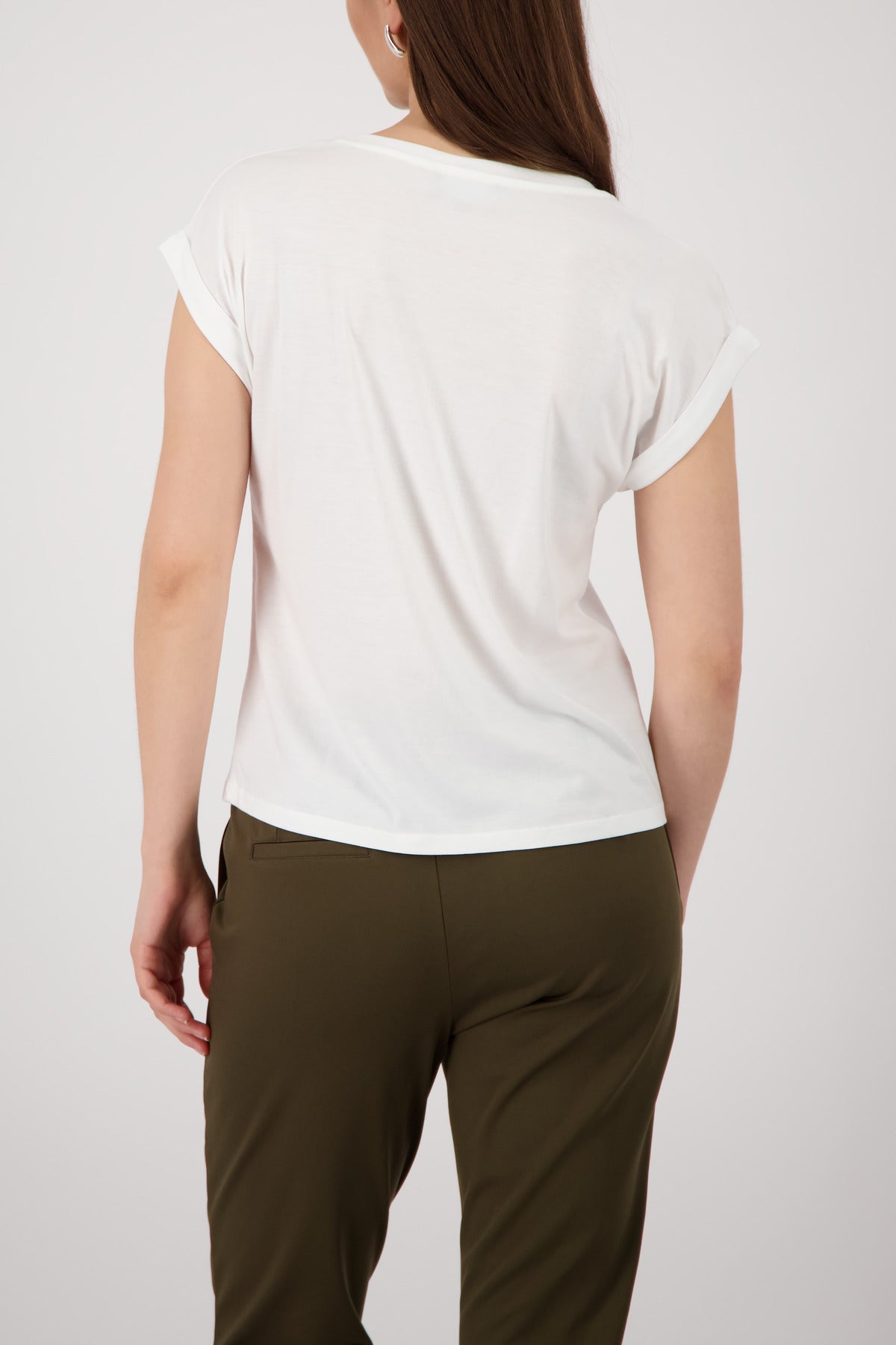 Monari Damen T-Shirts  Cream
