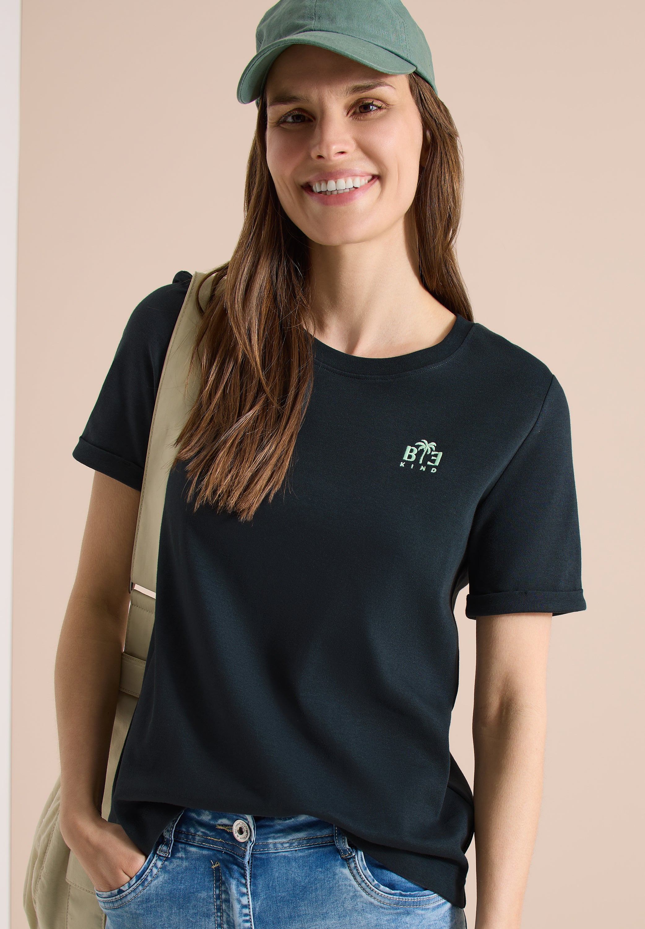 Cecil Damen T-Shirts Palm Bree