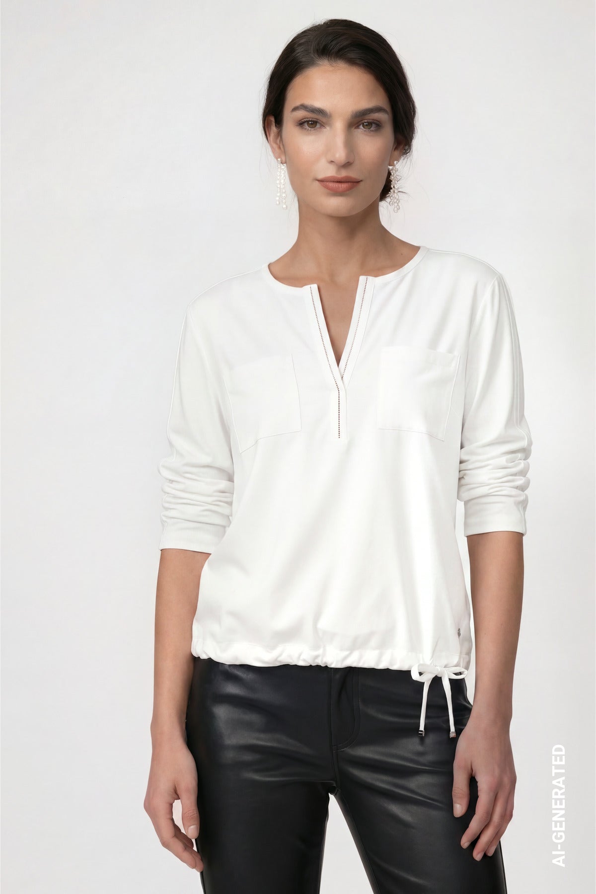 Monari Damen T-Shirts  Off-White