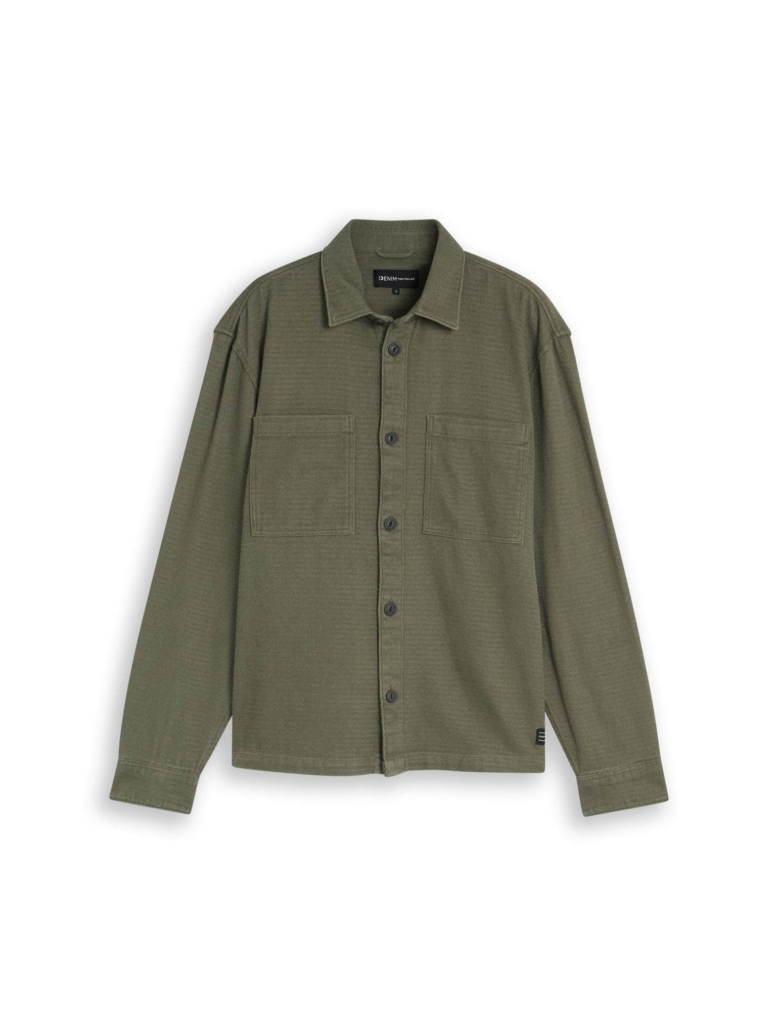 Tom Tailor denim Herren Hemden lang Urban Olive Gre