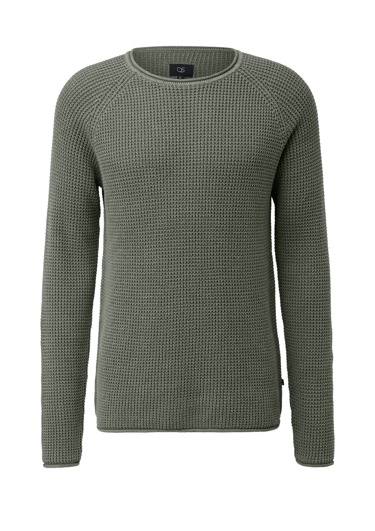 QS by S.Oliver Herren Pullover  Grey/Black