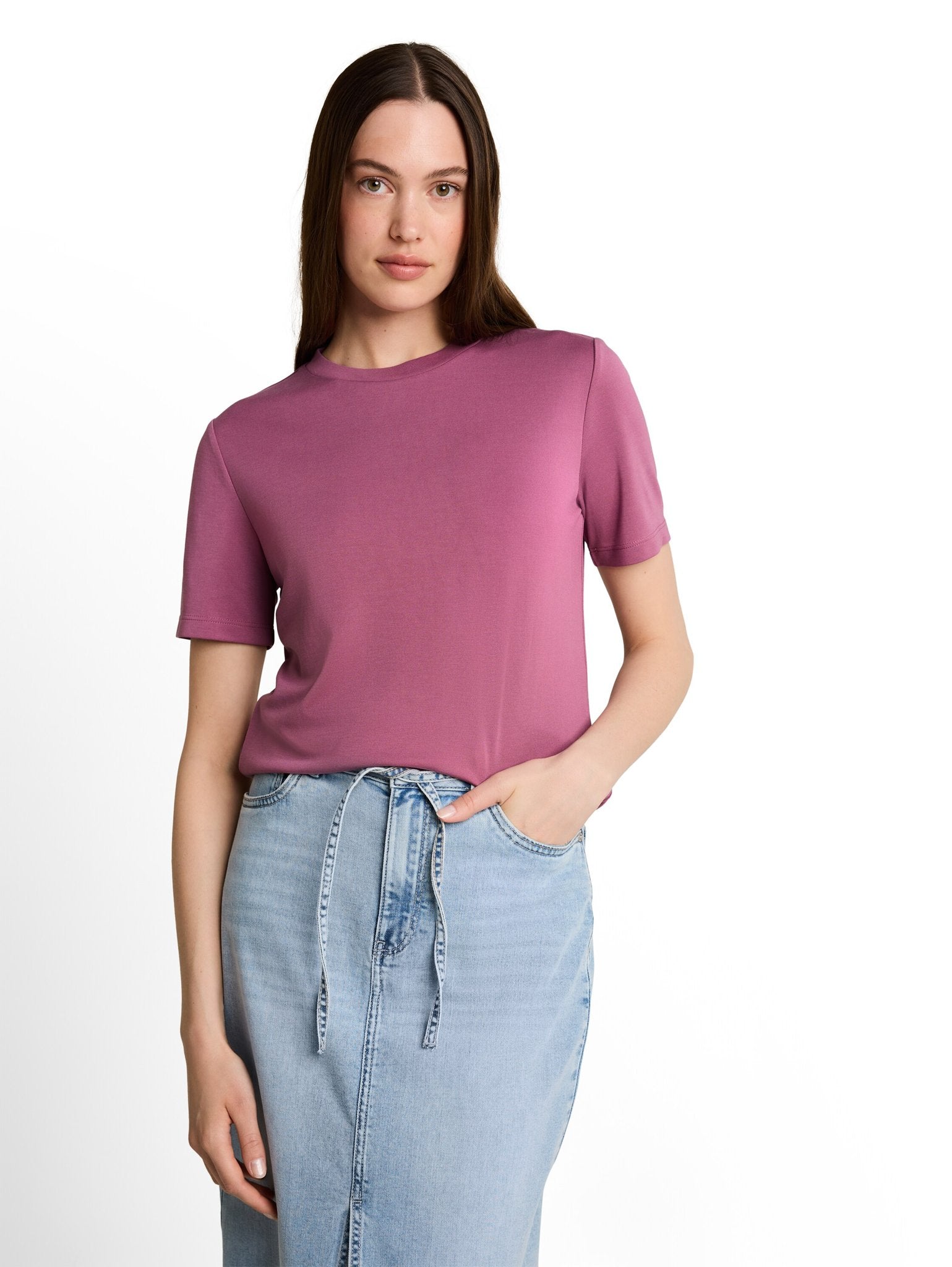 Tom Tailor denim Damen T-Shirts Dusty Berry