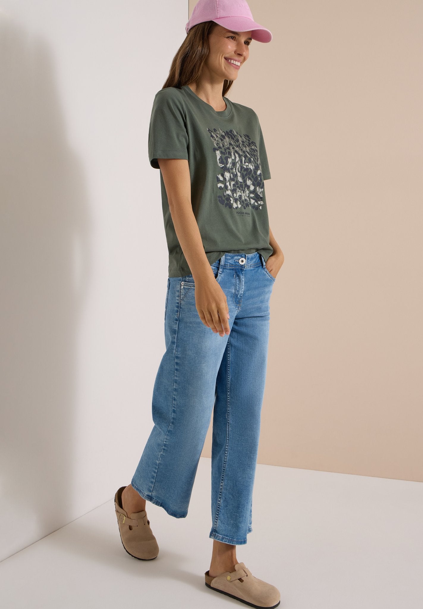 Cecil Damen T-Shirts  Dried Oli