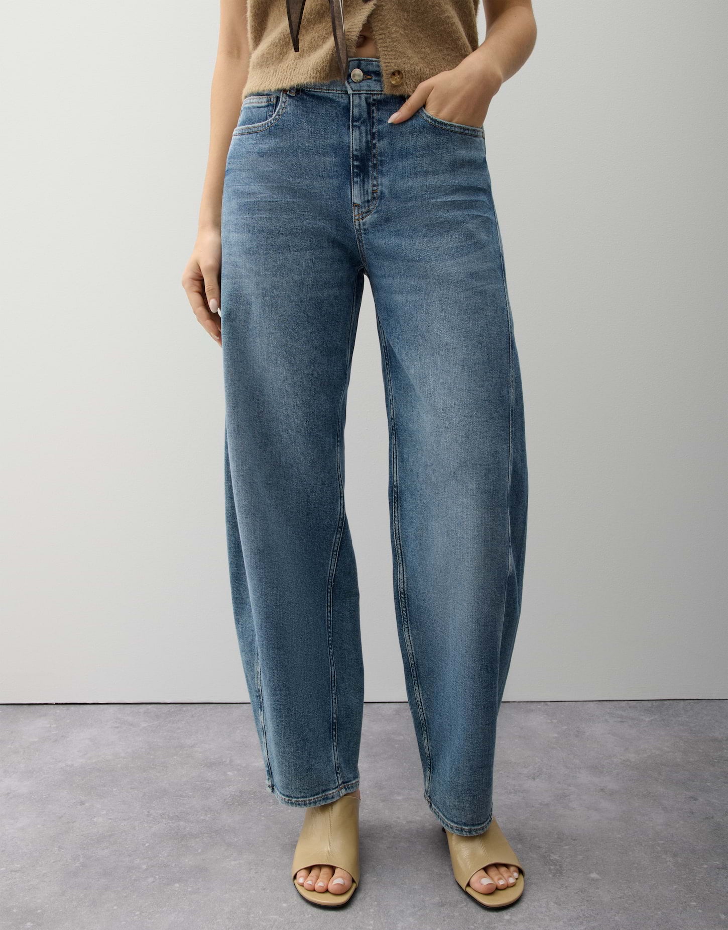 Opus Pants Damen Jeans  Mid Blue