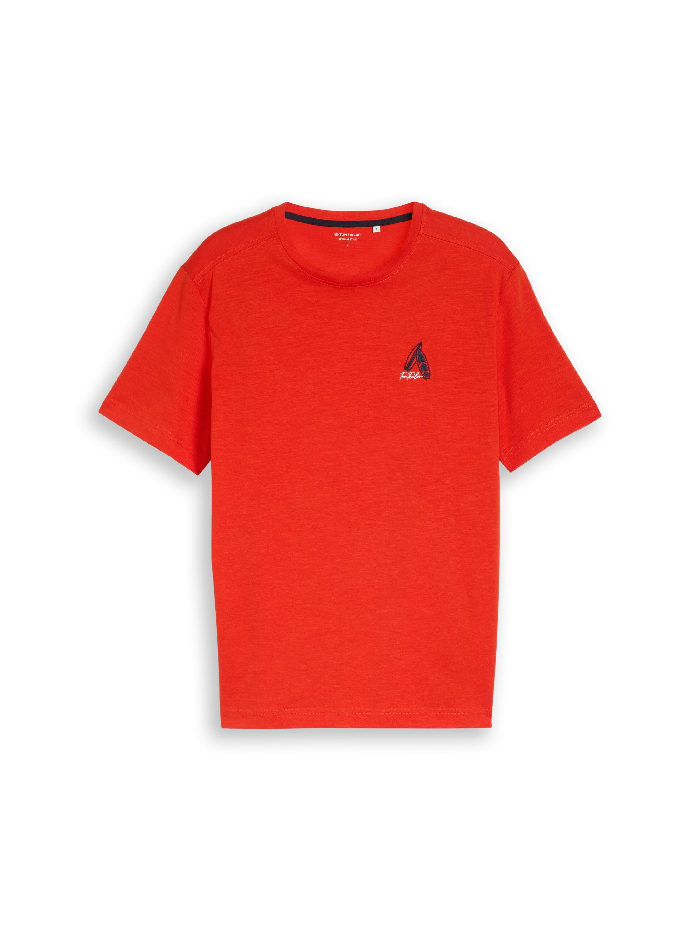 Tom Tailor Herren T-Shirts kurz Orange Red