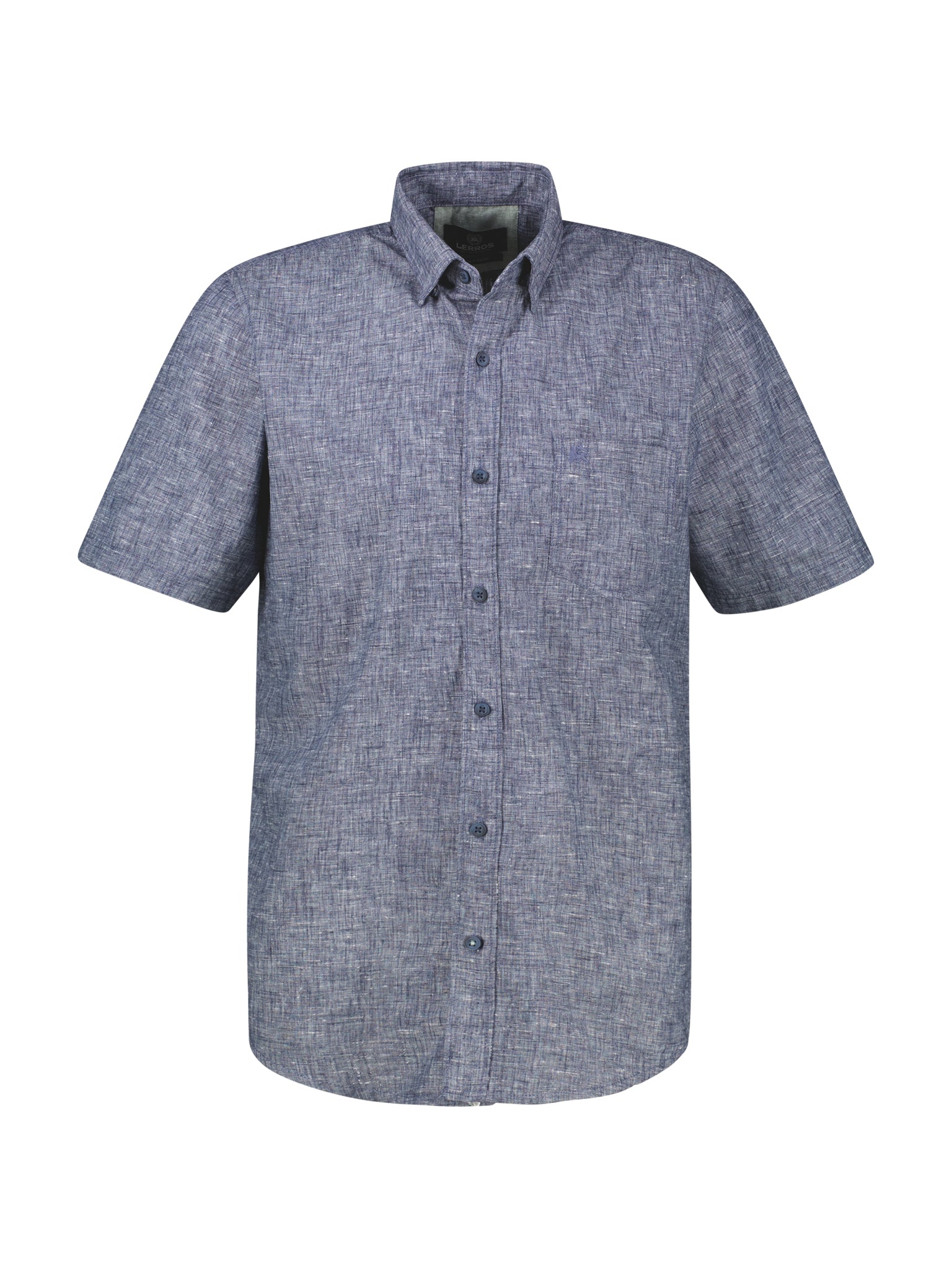 Lerros Herren Hemden kurz Classic Navy