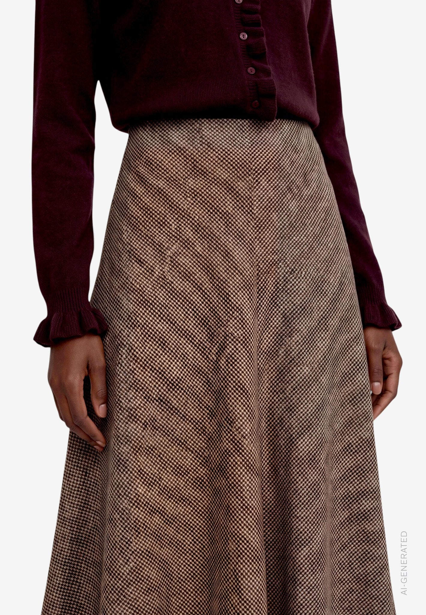 Zero Damen Rock Beige/Brown