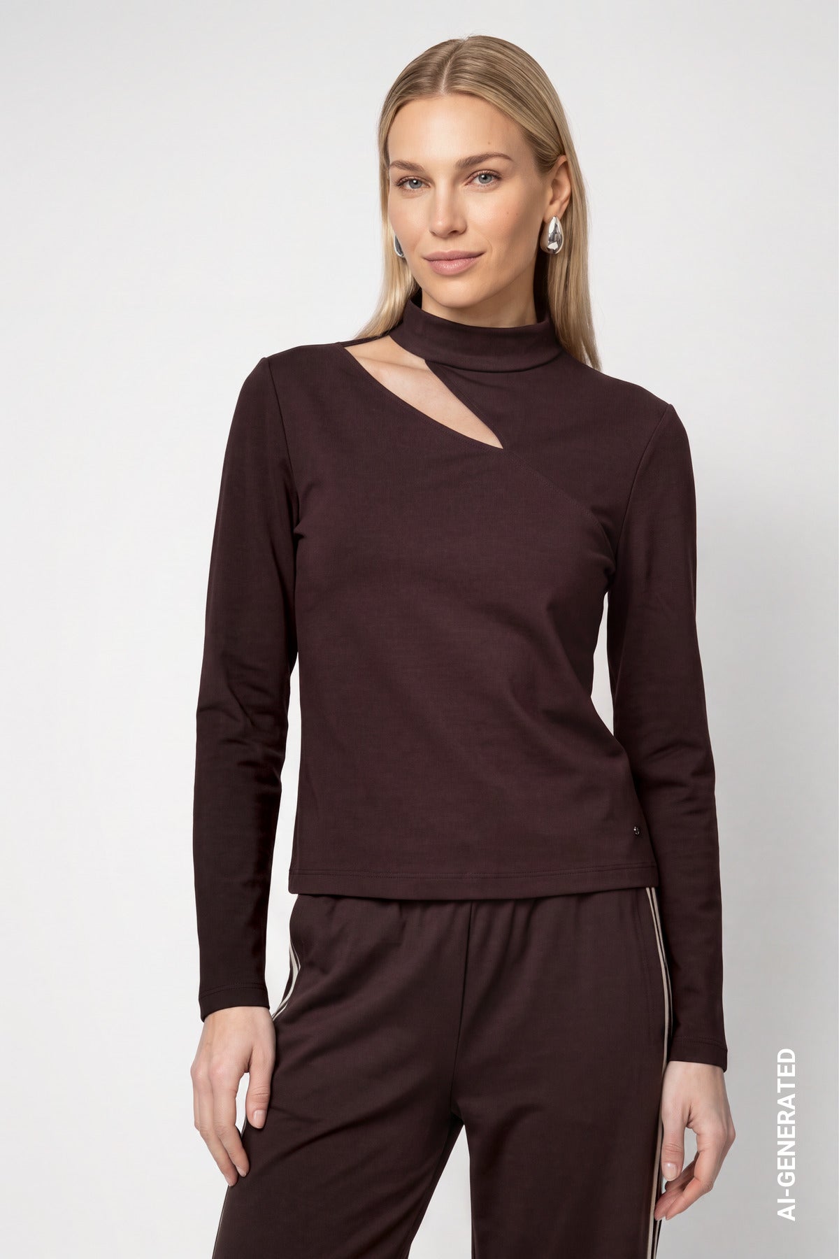 Monari Damen T-Shirts Black Coffe
