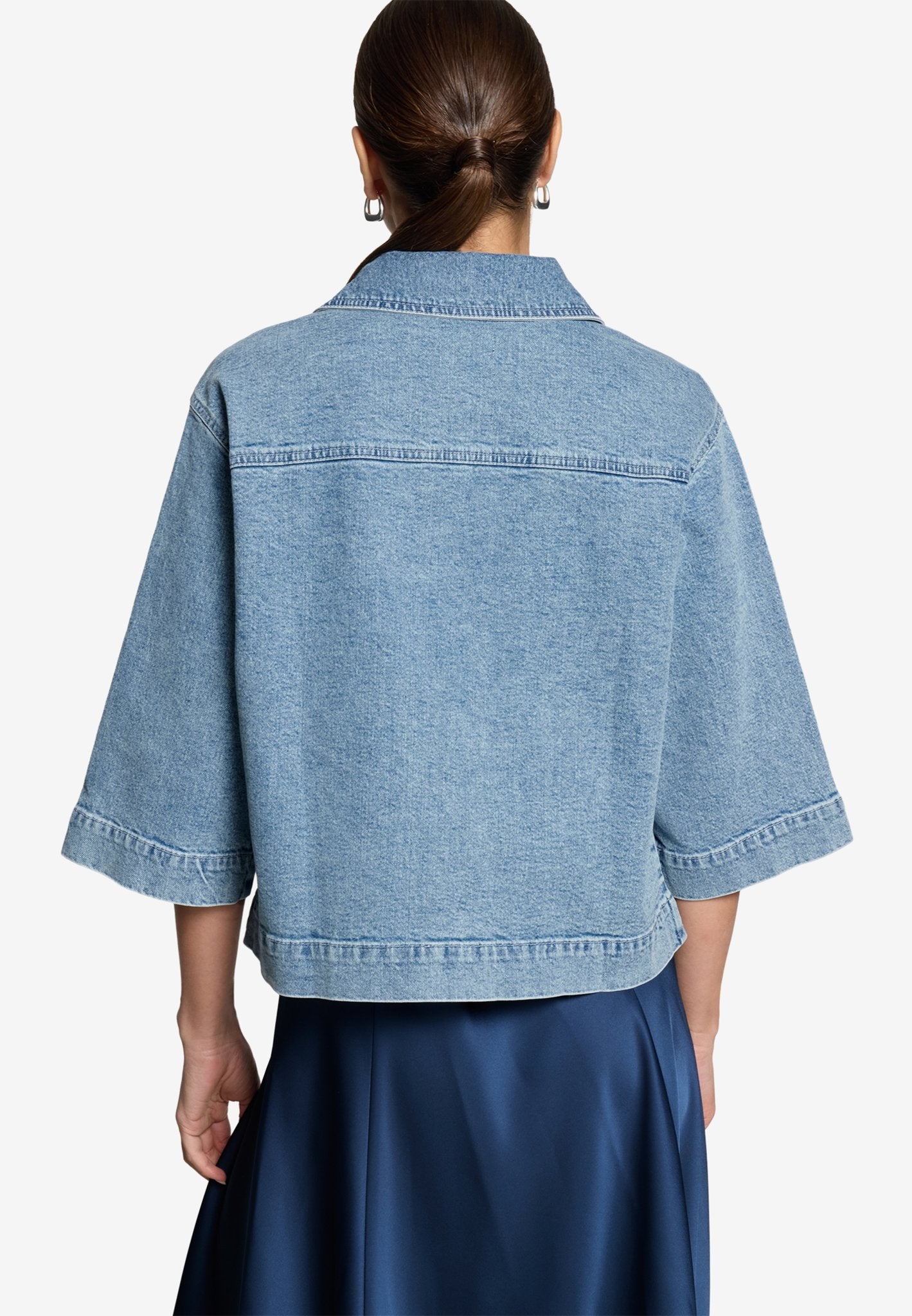 Zero Damen Blazer Light Blue Deni