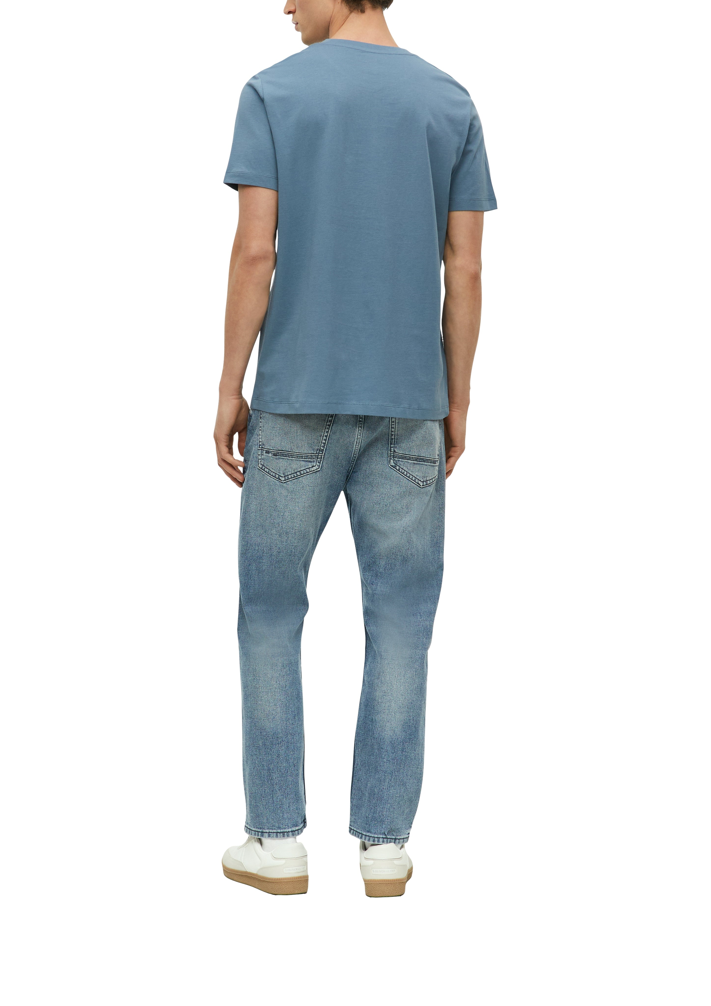 S. Oliver red Herren T-Shirts kurz Blue