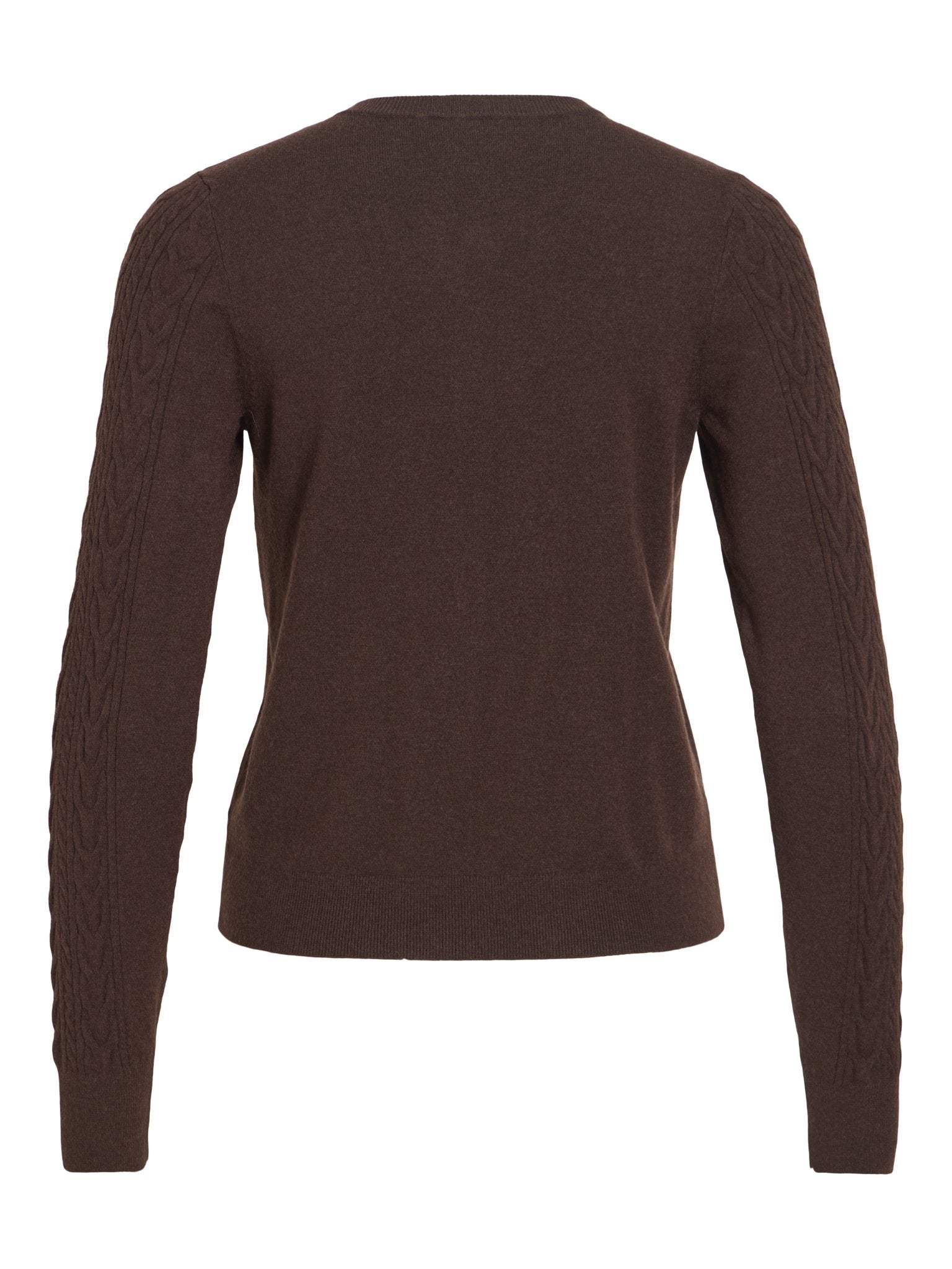 Vila Damen Strickjacken Coffee Bean