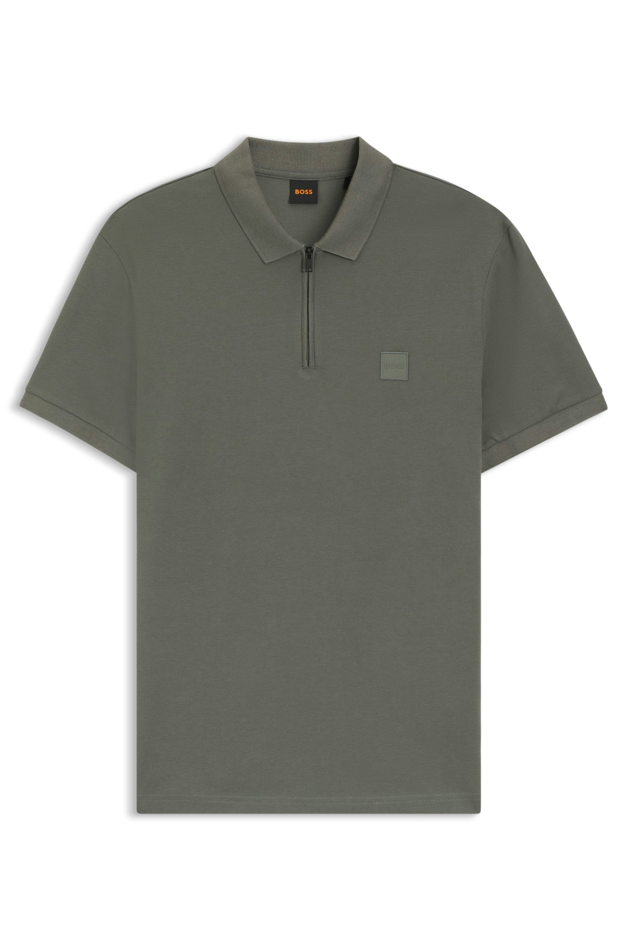 Boss Orange Herren Polo-Shirts  Open Grey