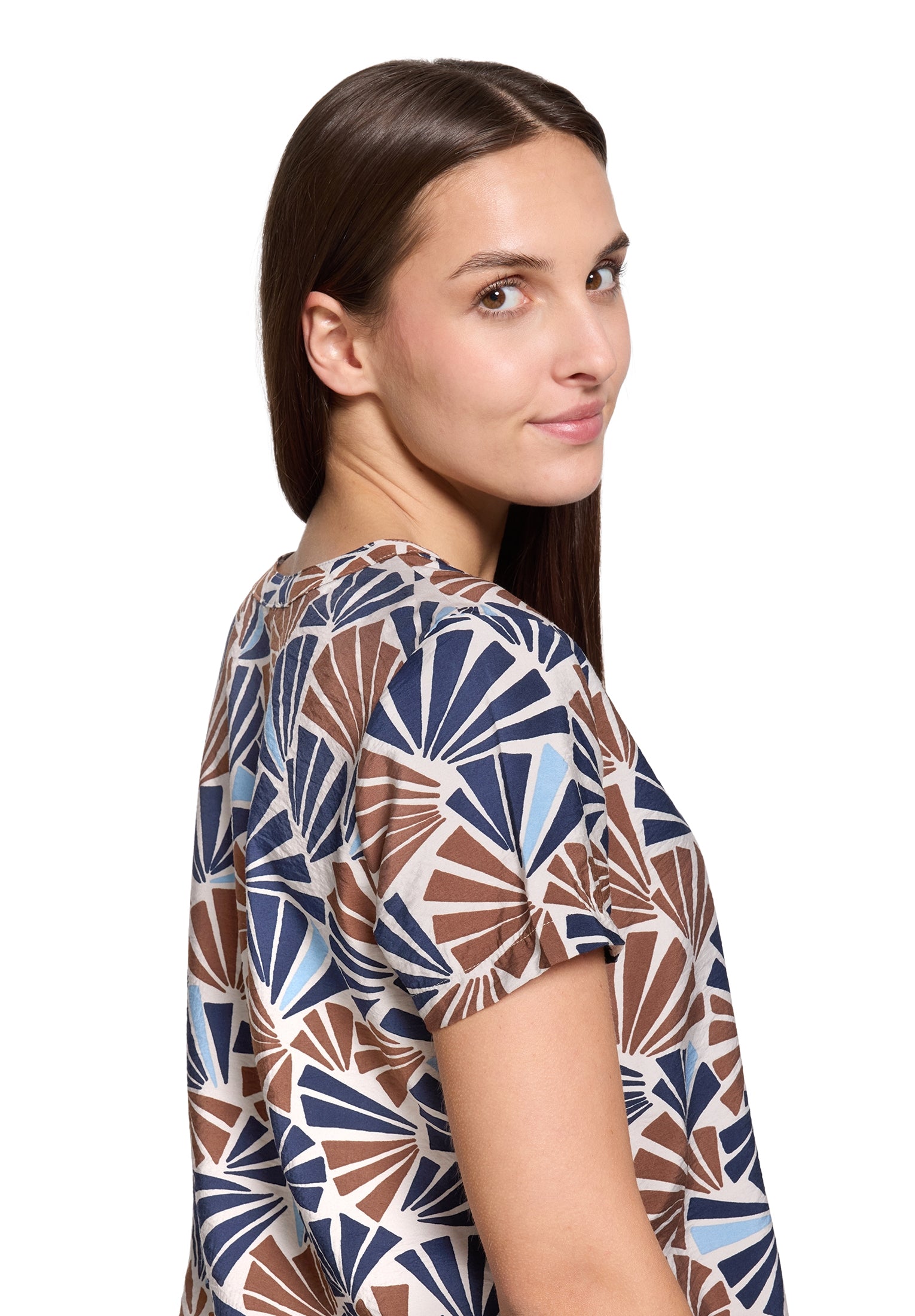 Betty & Co Damen Blusen kurz Nature/Brown