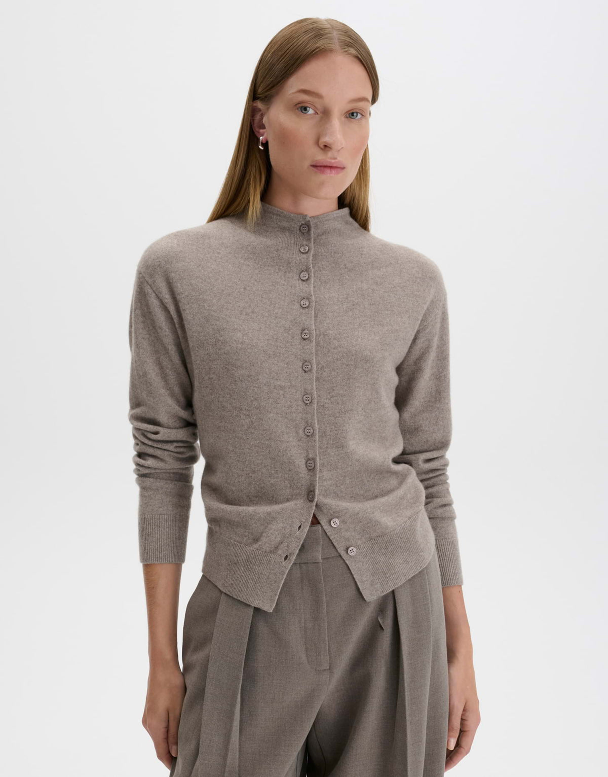 Someday Damen Pullover Taupewood Melan