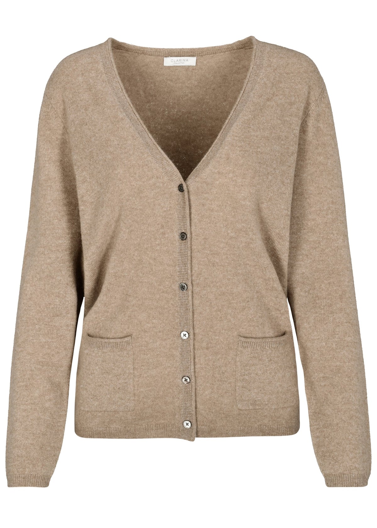 Clarina Damen Strickjacken  Camel Mel.
