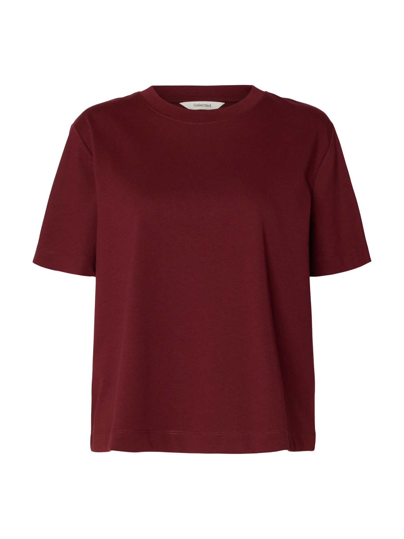 Selected Femme Damen T-Shirts Tawny Port